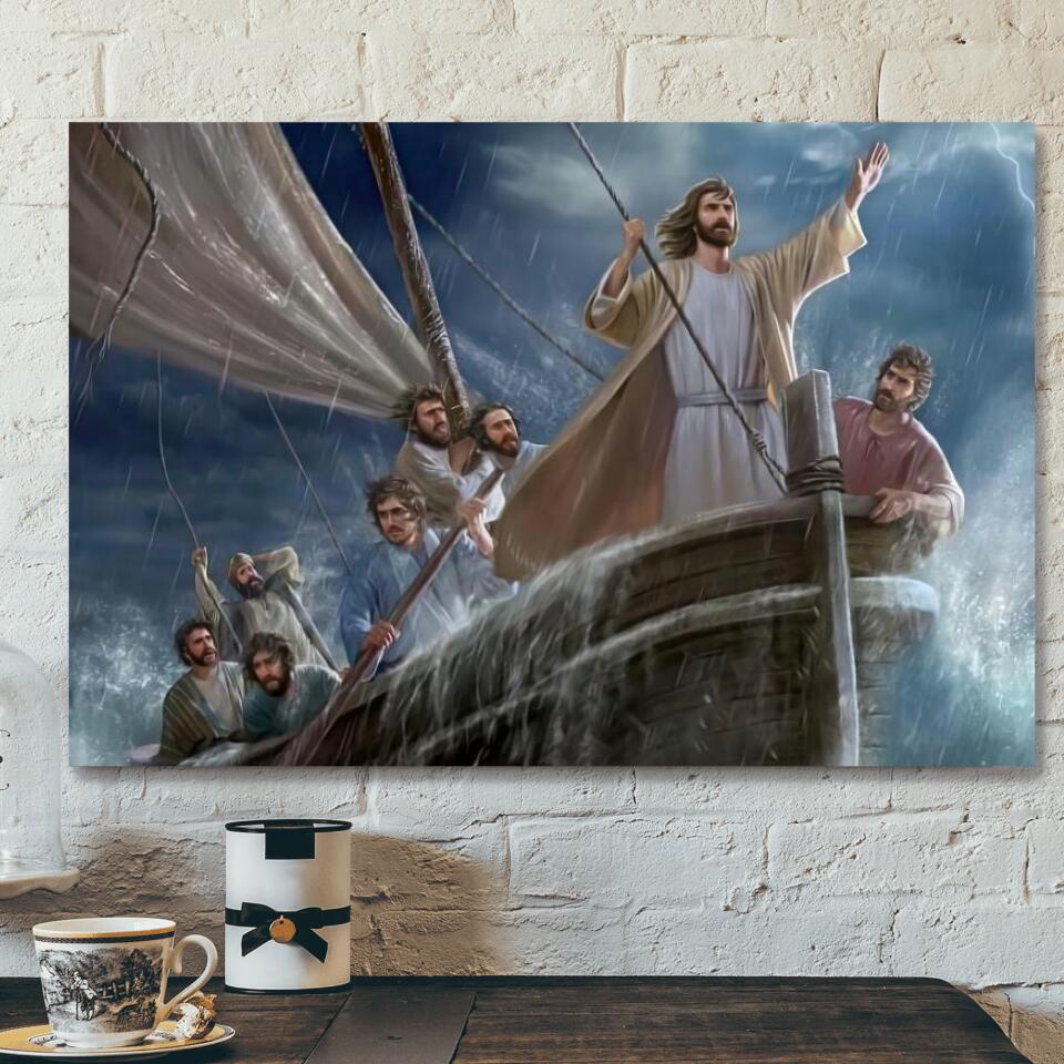 God Canvas 45 – Jesus Canvas – Christian Gift – Jesus Canvas Painting – Jesus Canvas Art – Bible Verse Canvas Wall Art – Scripture Canvas