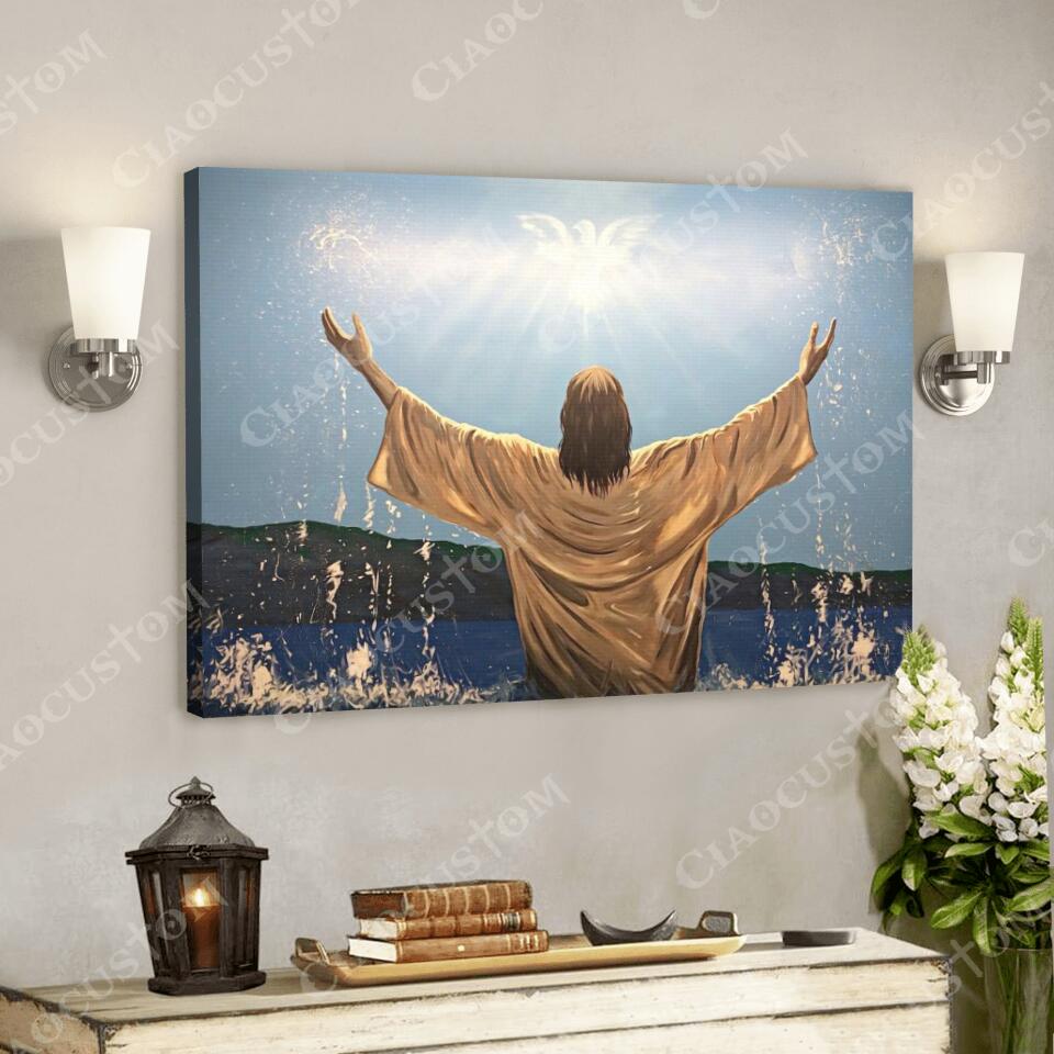 God Canvas 81 – Jesus Canvas – Christian Gift – Jesus Canvas Painting – Jesus Canvas Art – Bible Verse Canvas Wall Art – Scripture Canvas