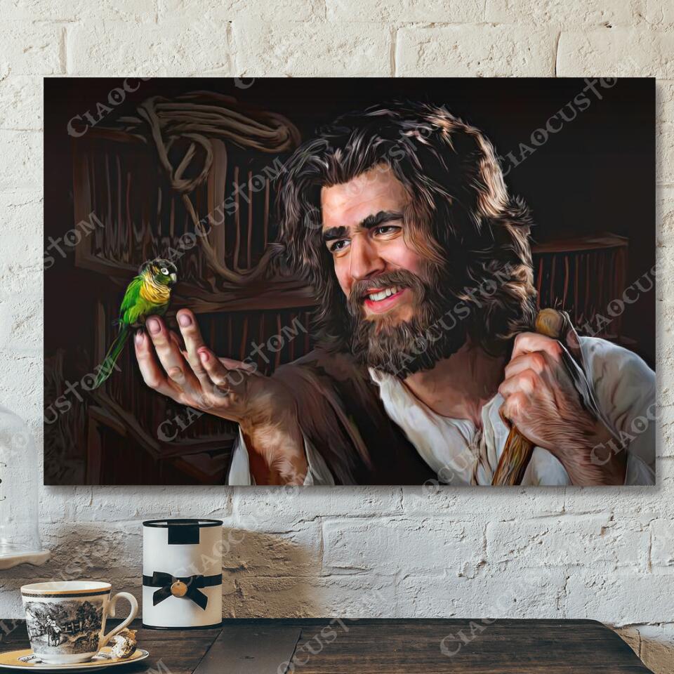 God Canvas 82 – Jesus Canvas – Christian Gift – Jesus Canvas Painting – Jesus Canvas Art – Bible Verse Canvas Wall Art – Scripture Canvas