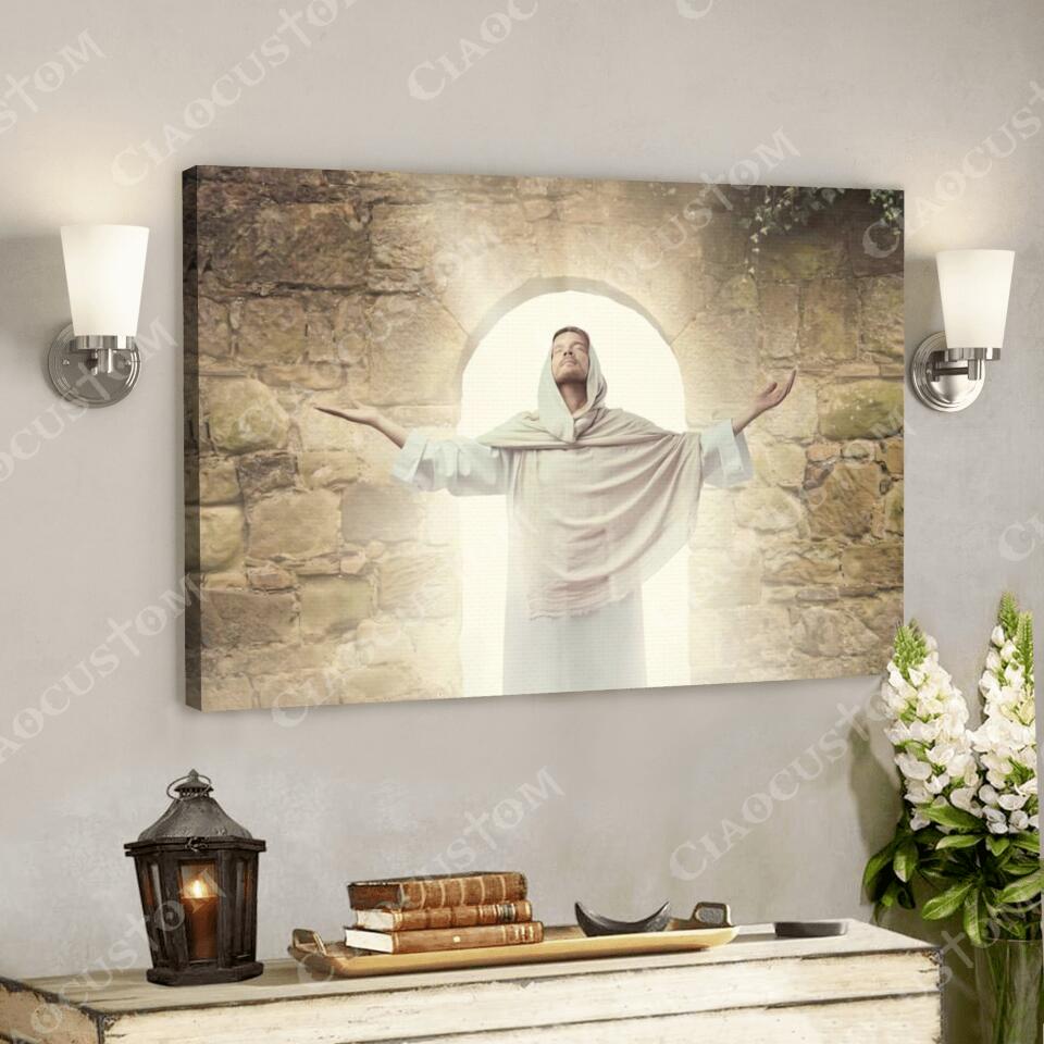 God Canvas 84 – Jesus Canvas – Christian Gift – Jesus Canvas Painting – Jesus Canvas Art – Bible Verse Canvas Wall Art – Scripture Canvas