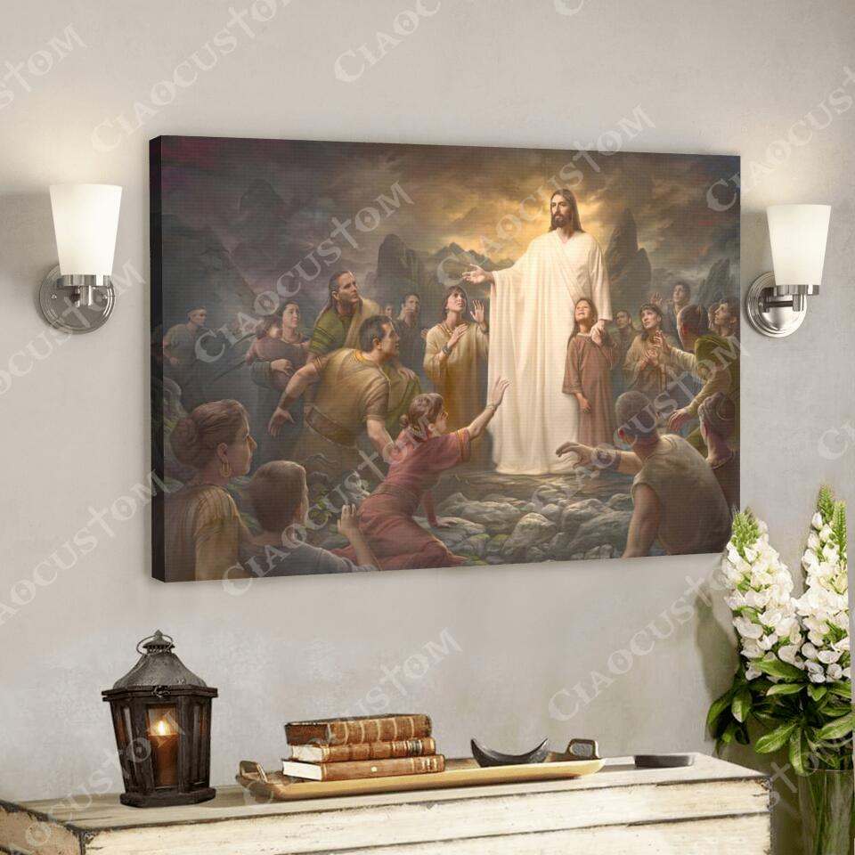 God Canvas 86 – Jesus Canvas – Christian Gift – Jesus Canvas Painting – Jesus Canvas Art – Bible Verse Canvas Wall Art – Scripture Canvas