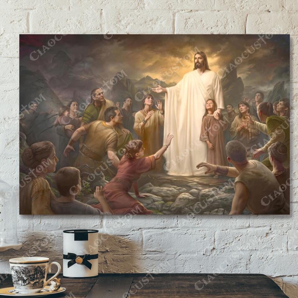 God Canvas 86 – Jesus Canvas – Christian Gift – Jesus Canvas Painting – Jesus Canvas Art – Bible Verse Canvas Wall Art – Scripture Canvas