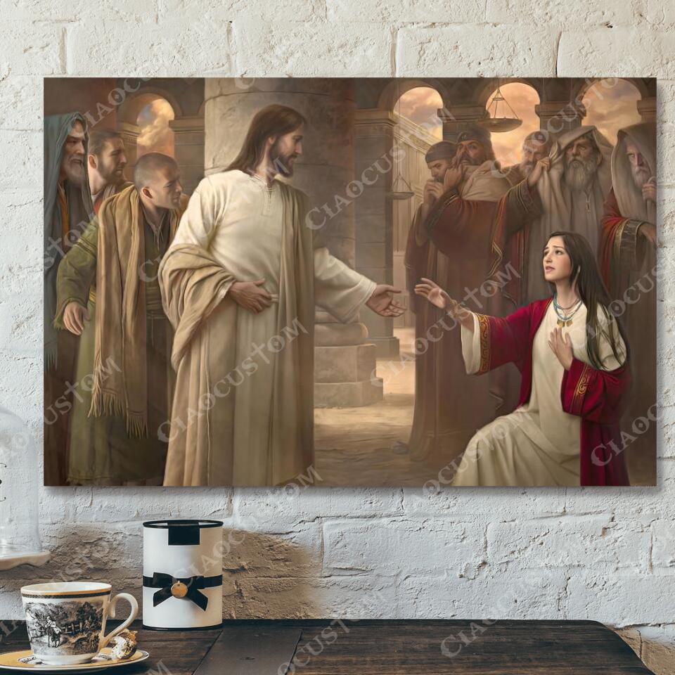 God Canvas 87 – Jesus Canvas – Christian Gift – Jesus Canvas Painting – Jesus Canvas Art – Bible Verse Canvas Wall Art – Scripture Canvas