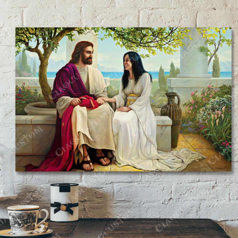 God Canvas 89 – Jesus Canvas – Christian Gift – Jesus Canvas Painting – Jesus Canvas Art – Bible Verse Canvas Wall Art – Scripture Canvas