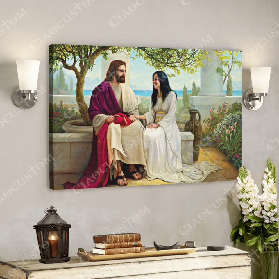 God Canvas 89 – Jesus Canvas – Christian Gift – Jesus Canvas Painting – Jesus Canvas Art – Bible Verse Canvas Wall Art – Scripture Canvas