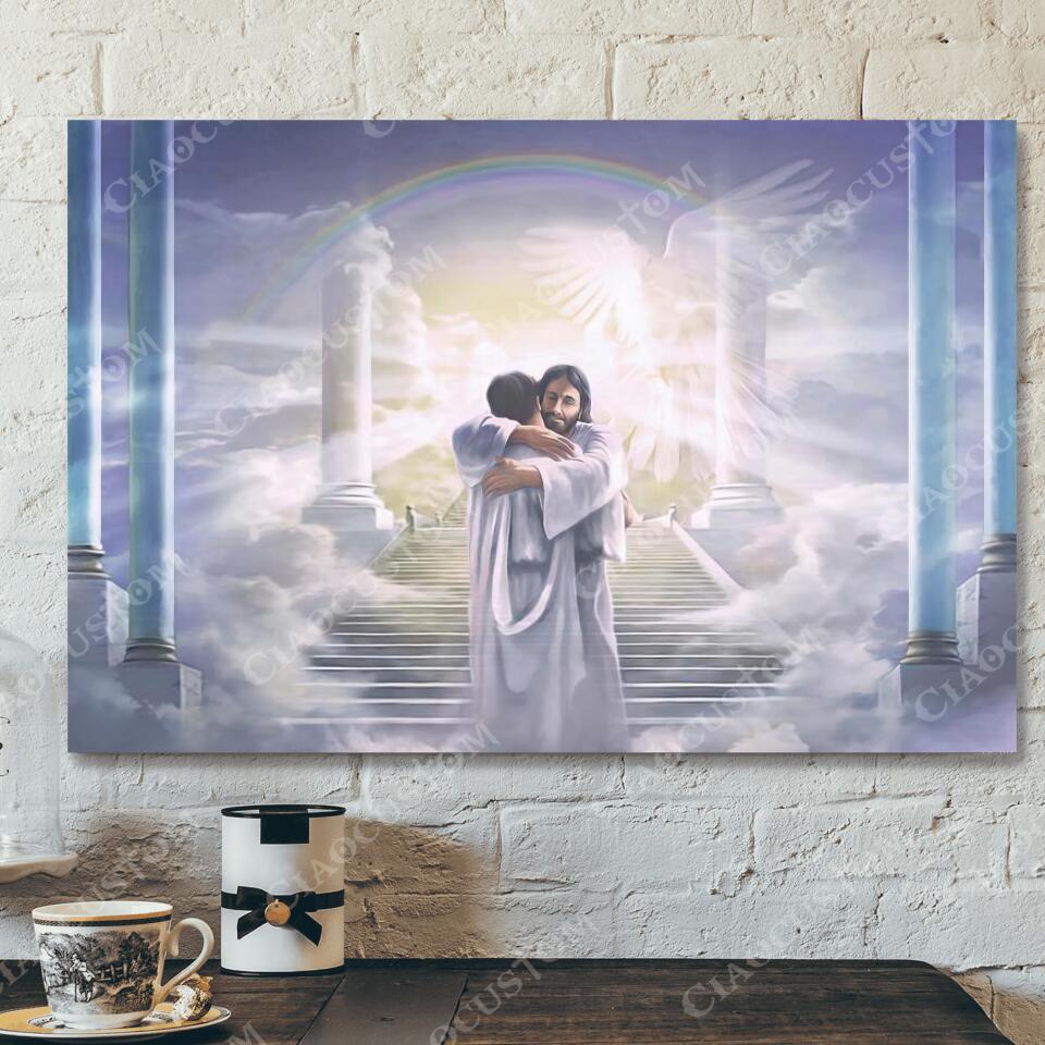 God Canvas 90 – Jesus Canvas – Christian Gift – Jesus Canvas Painting – Jesus Canvas Art – Bible Verse Canvas Wall Art – Scripture Canvas