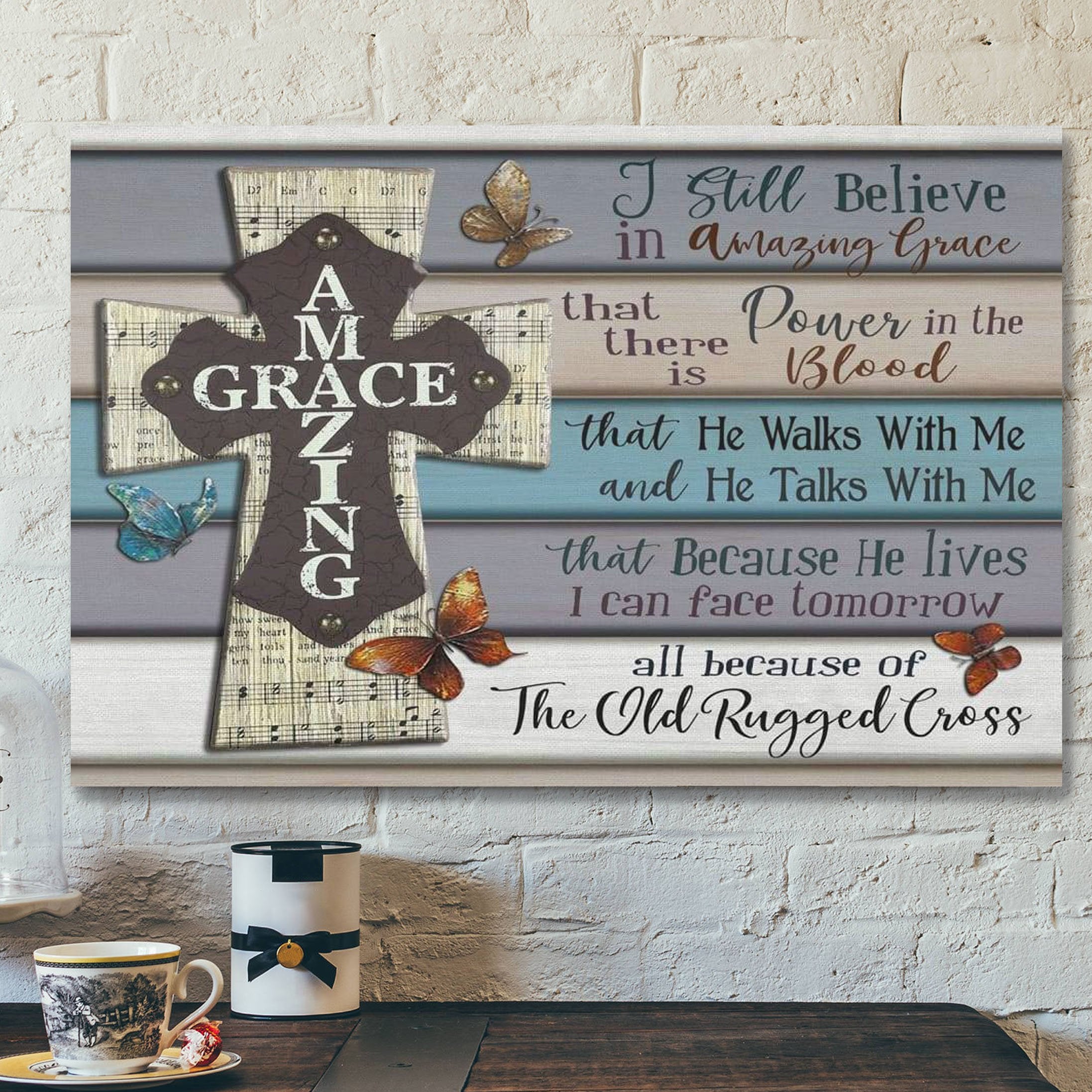 God Canvas Prints – Jesus Canvas Art – I Still Believe In Amazing Grace Canvas Print – Christian Wall Art Decor