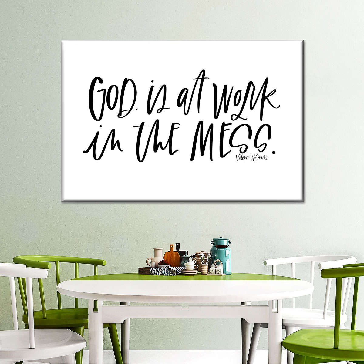 God Is At Work Canvas Wall Art – Christian Canvas Wall Art – Religious Wall Art Canvas