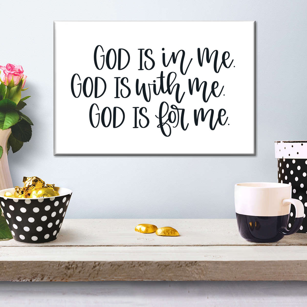 God Is Canvas Wall Art – Christian Canvas Wall Art – Religious Wall Art Canvas