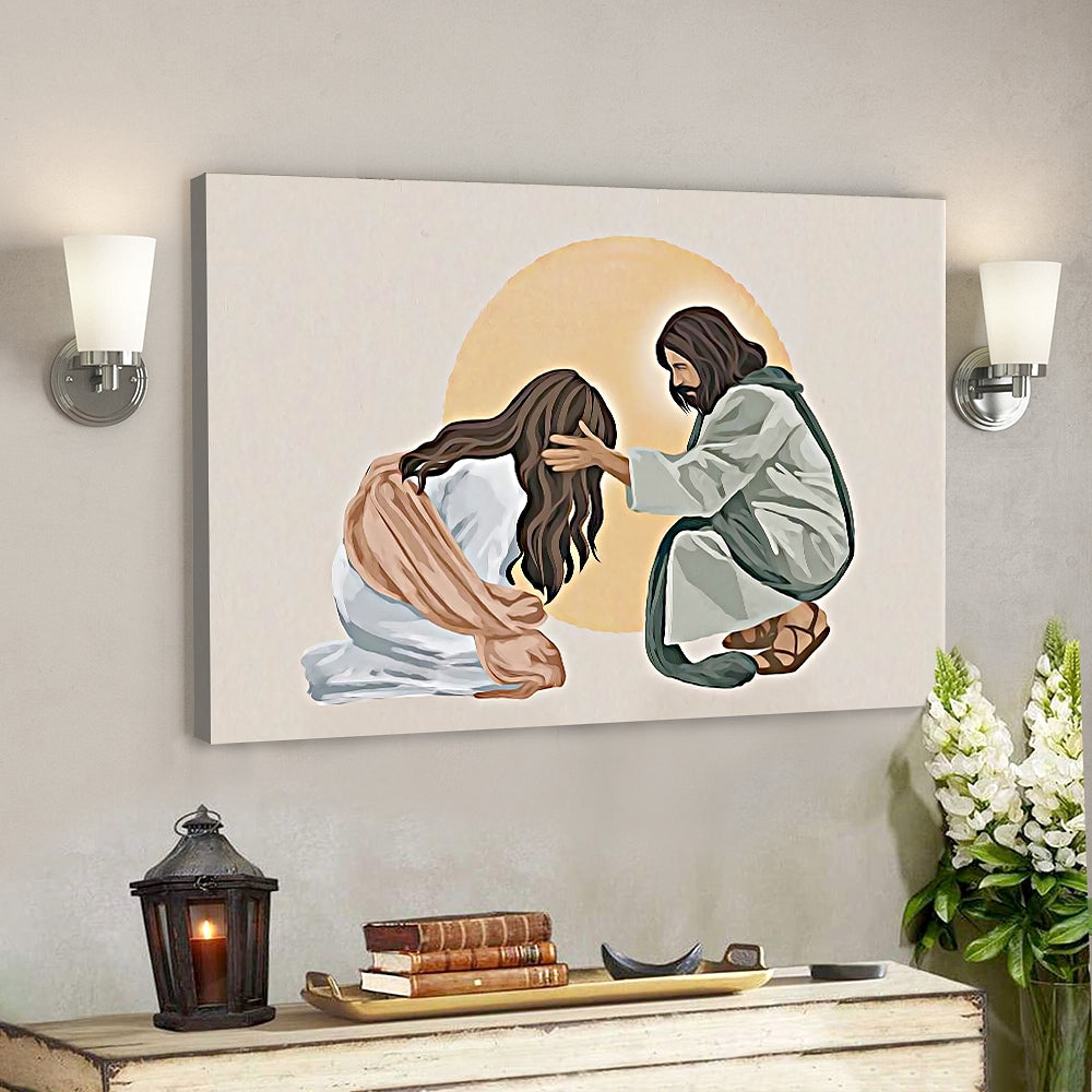 God Is Good – Jesus Canvas Painting – Jesus Poster – Jesus Canvas Art – Scripture Canvas