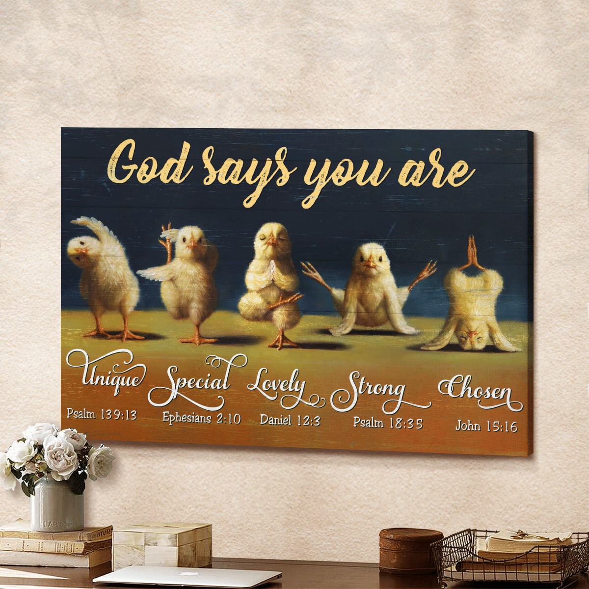 God Says You Are God Canvas, Christian Wall Art, Canvas Painting, Wall Decor, Painting On Canvas