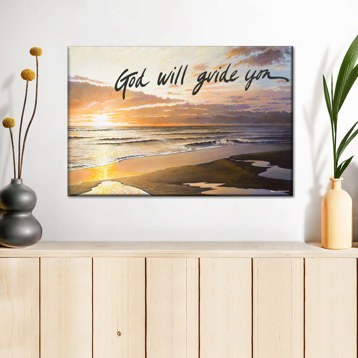 God Will Guide You Canvas Wall Art – Christian Canvas Wall Art – Religious Wall Art Canvas