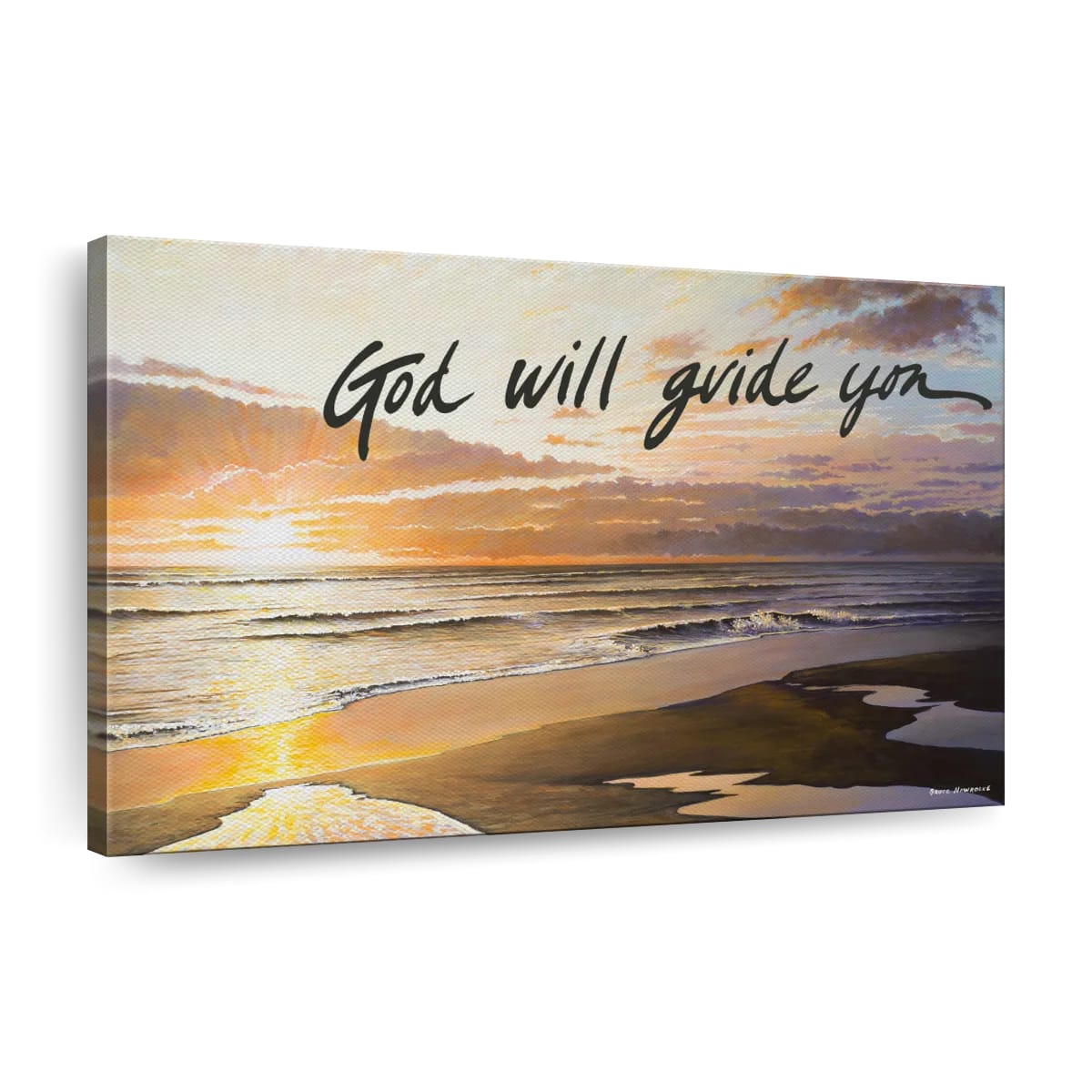 God Will Guide You Canvas Wall Art – Christian Canvas Wall Art – Religious Wall Art Canvas