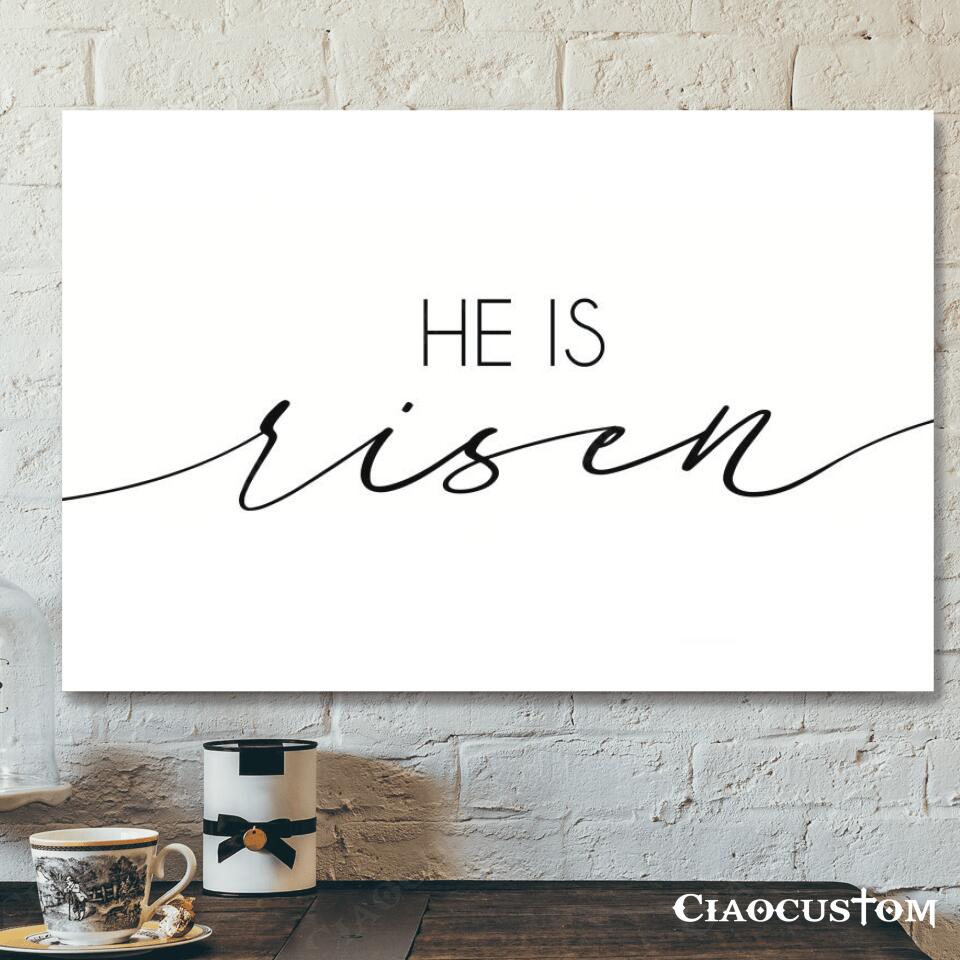 He Is Resen – Jesus Poster – Jesus Canvas – Christian Canvas Wall Art – Christian Gift