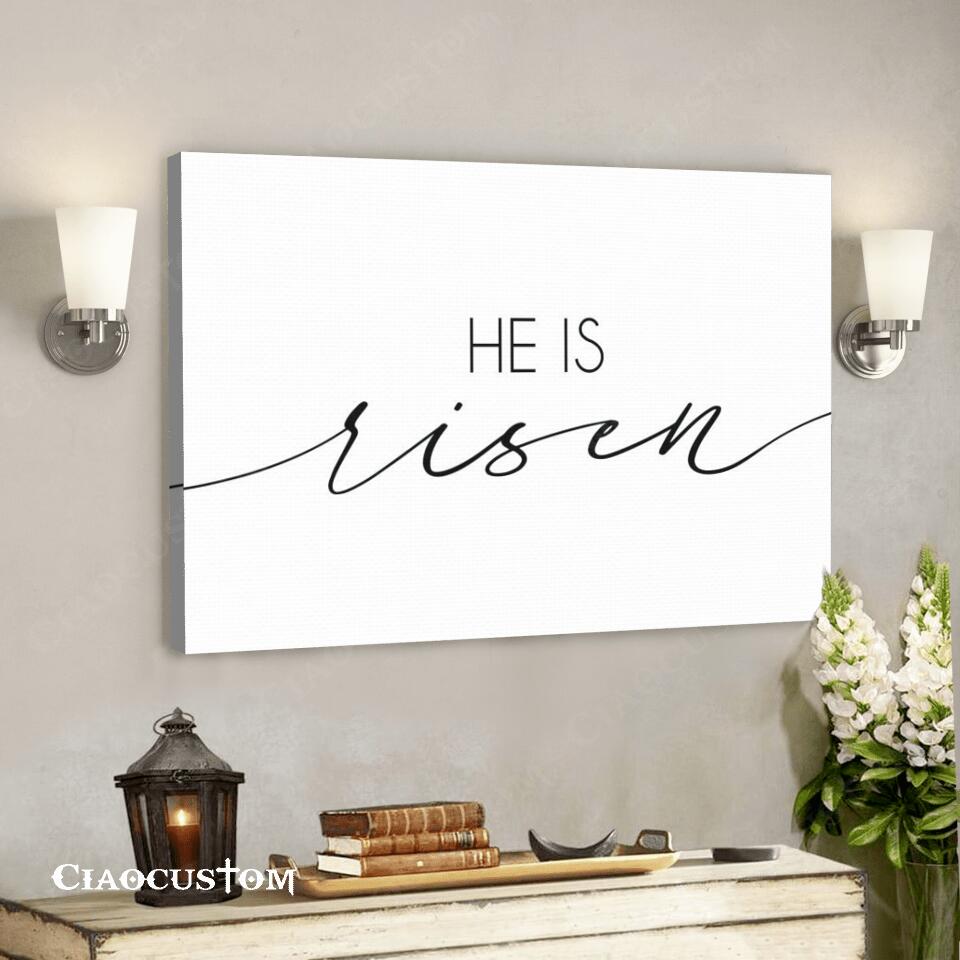 He Is Resen – Jesus Poster – Jesus Canvas – Christian Canvas Wall Art – Christian Gift