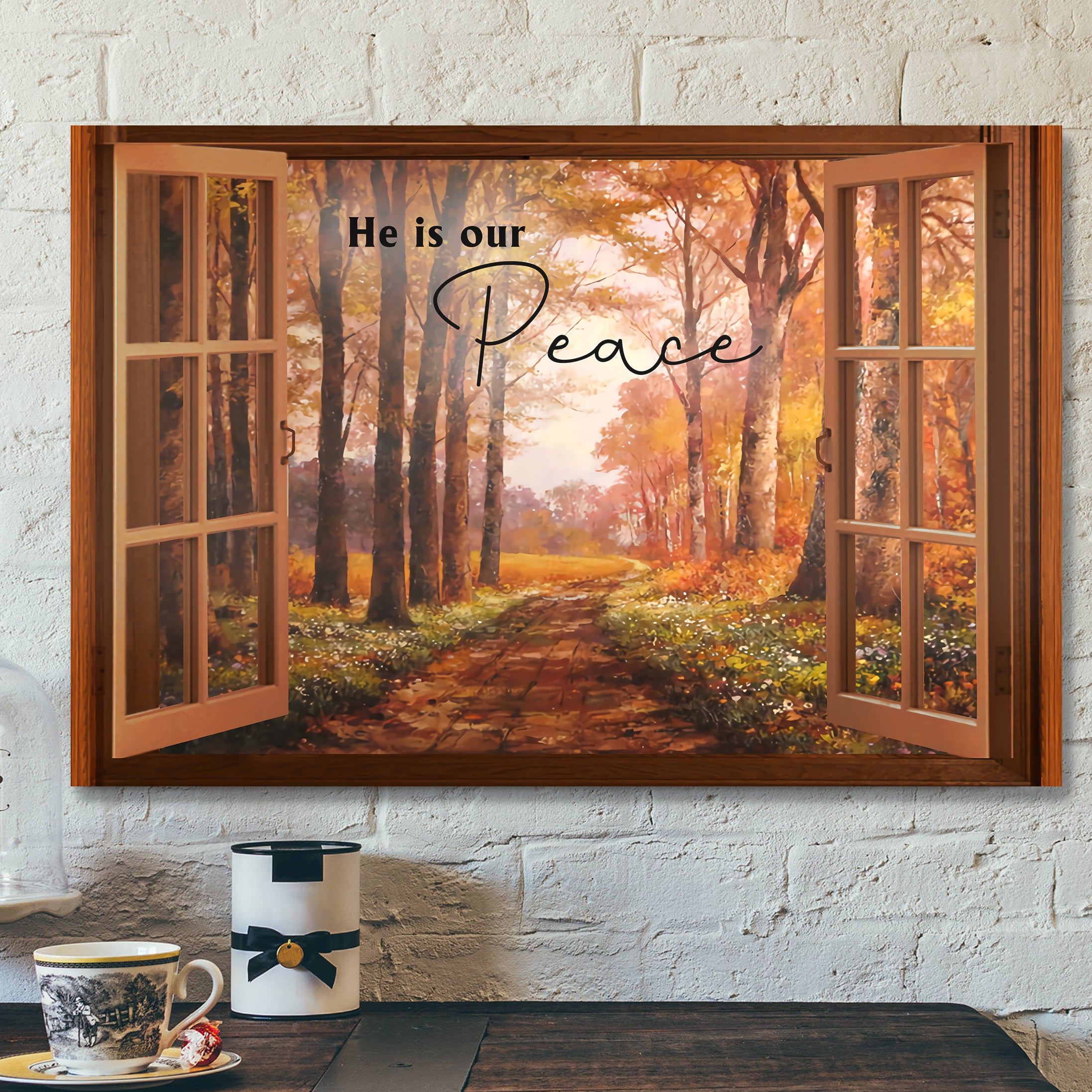 He It Our Peace 1 – Bible Verse Canvas – Scripture Canvas Wall Art