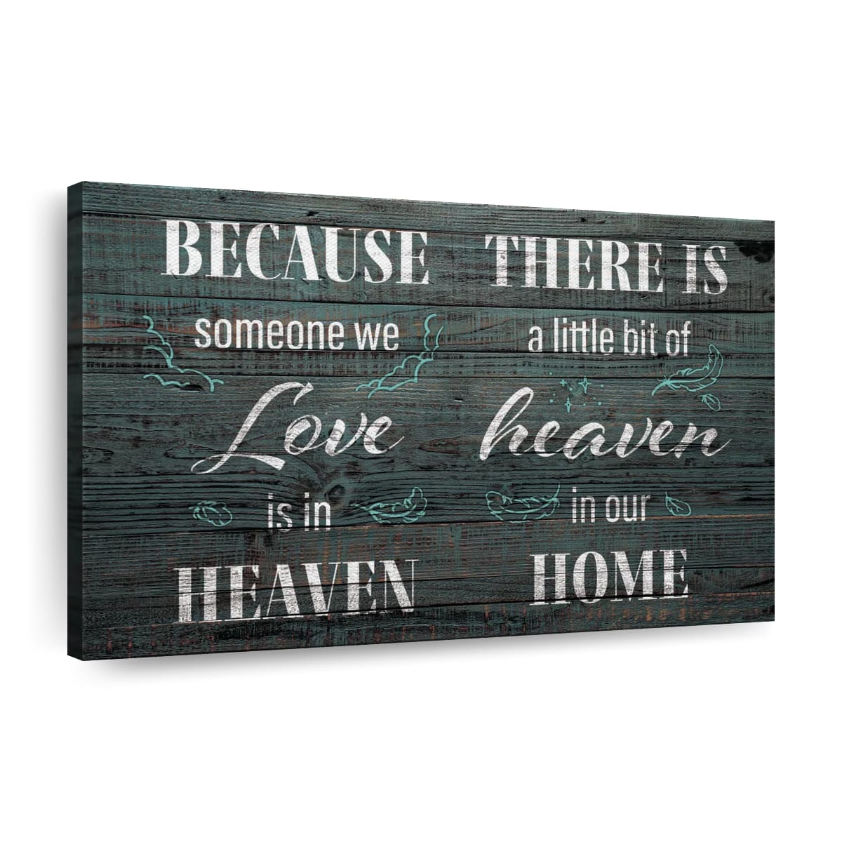 Heaven In Our Home Canvas Wall Art – Christian Canvas Wall Art – Religious Wall Art Canvas