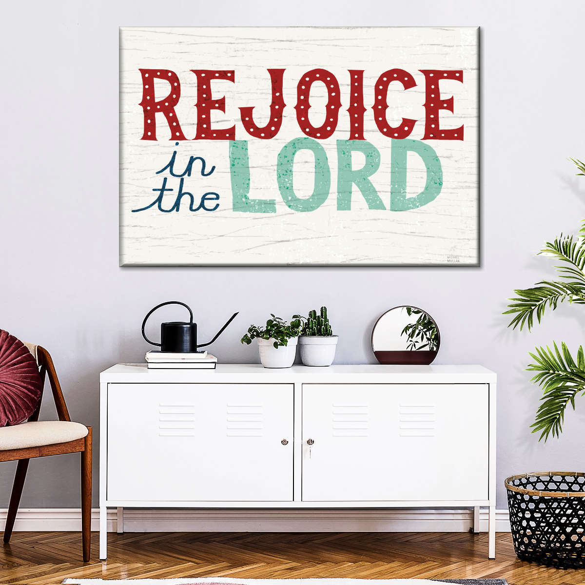 Holiday On Wheels Rejoice In The Lord Canvas Wall Art – Christian Canvas Wall Art – Religious Wall Art Canvas