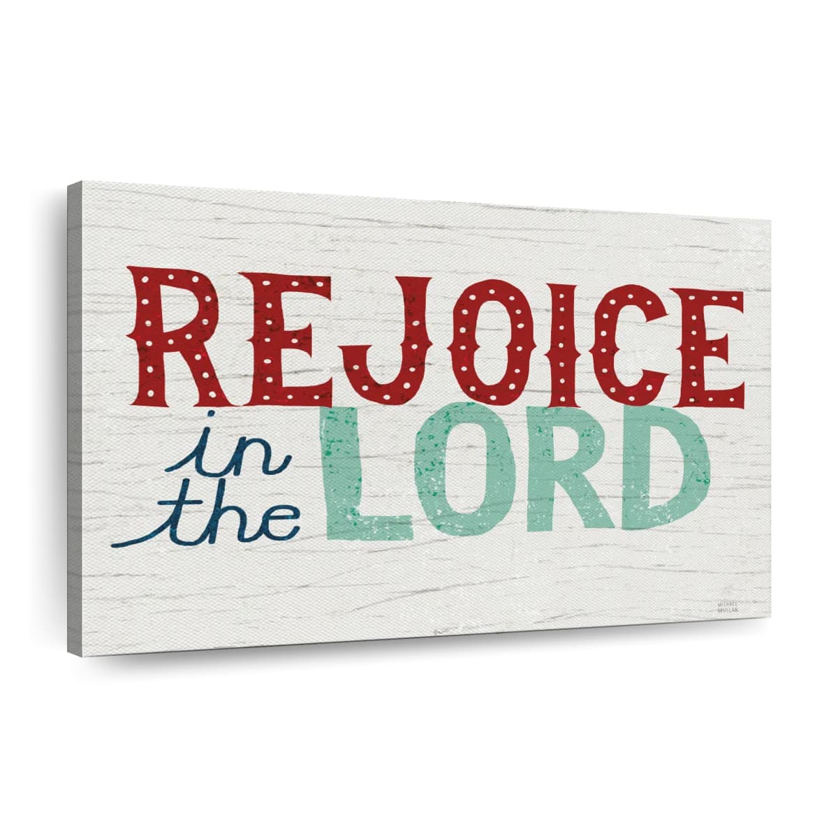 Holiday On Wheels Rejoice In The Lord Canvas Wall Art – Christian Canvas Wall Art – Religious Wall Art Canvas