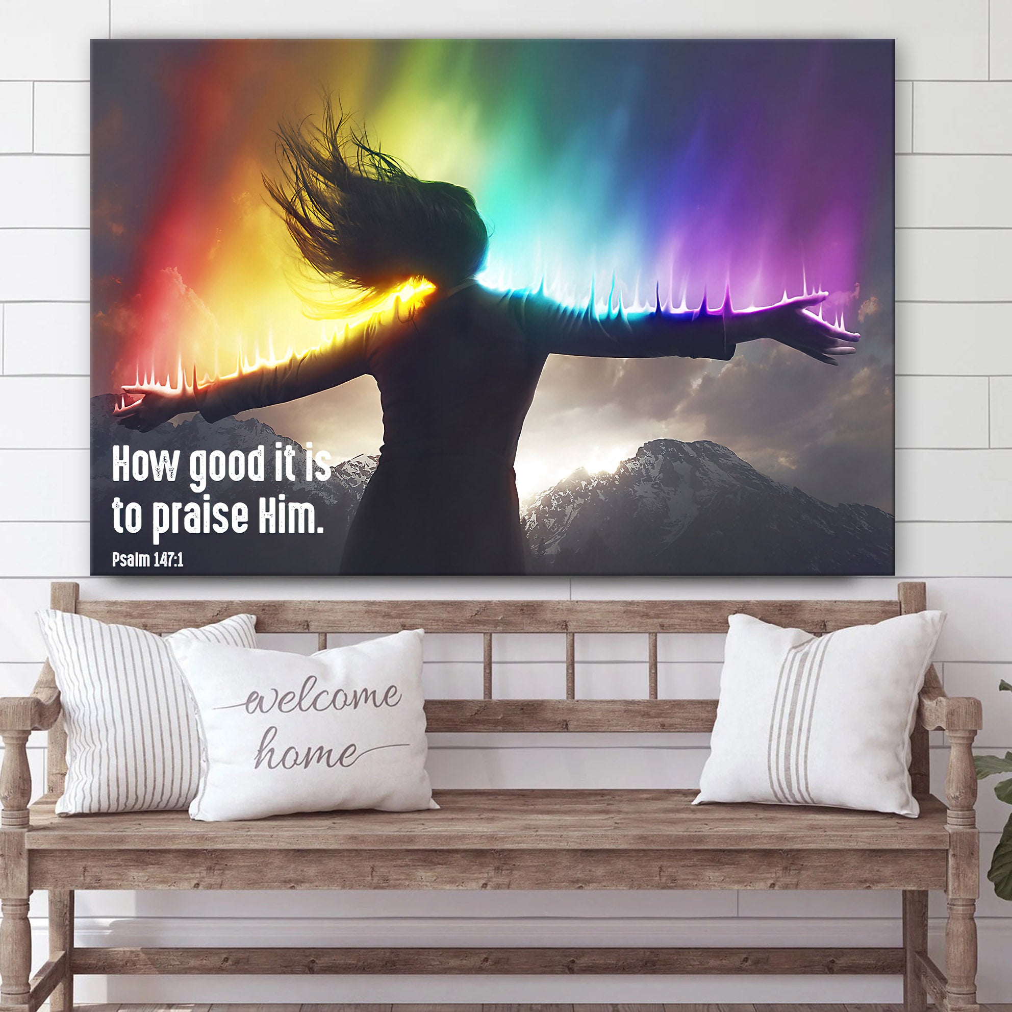 How Good It Is To Praise Him Psalm 147 1 Christian Canvas Art Decoration