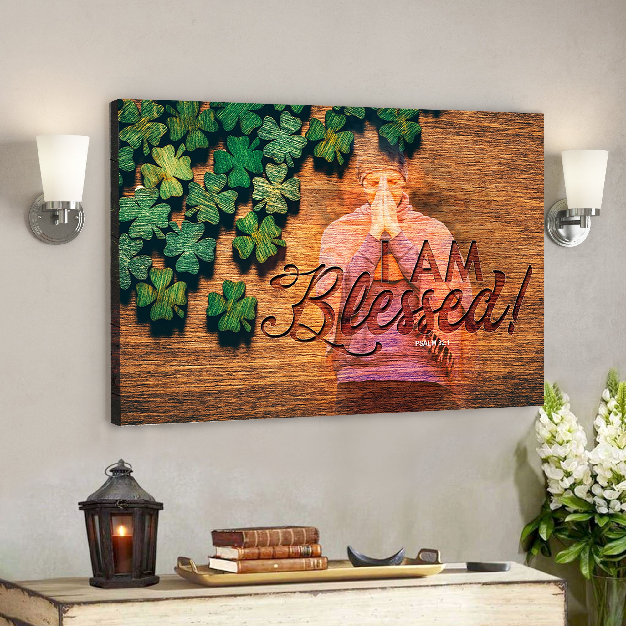 I Am Blessed – Bible Verse Canvas – Scripture Canvas Wall Art