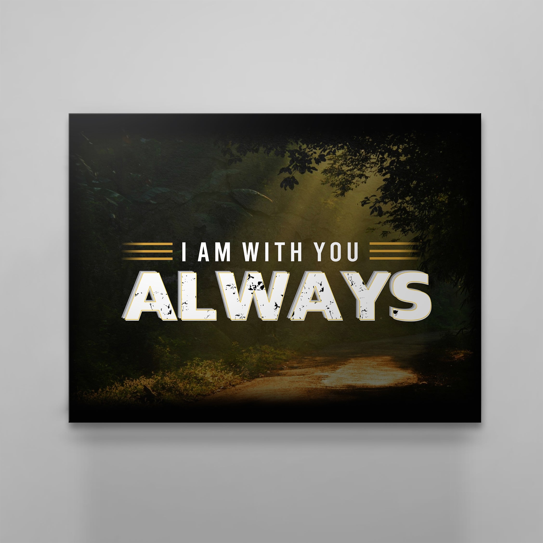 I Am With You Always Canvas – Religious Canvas Art – Christian Canvas Wall Art