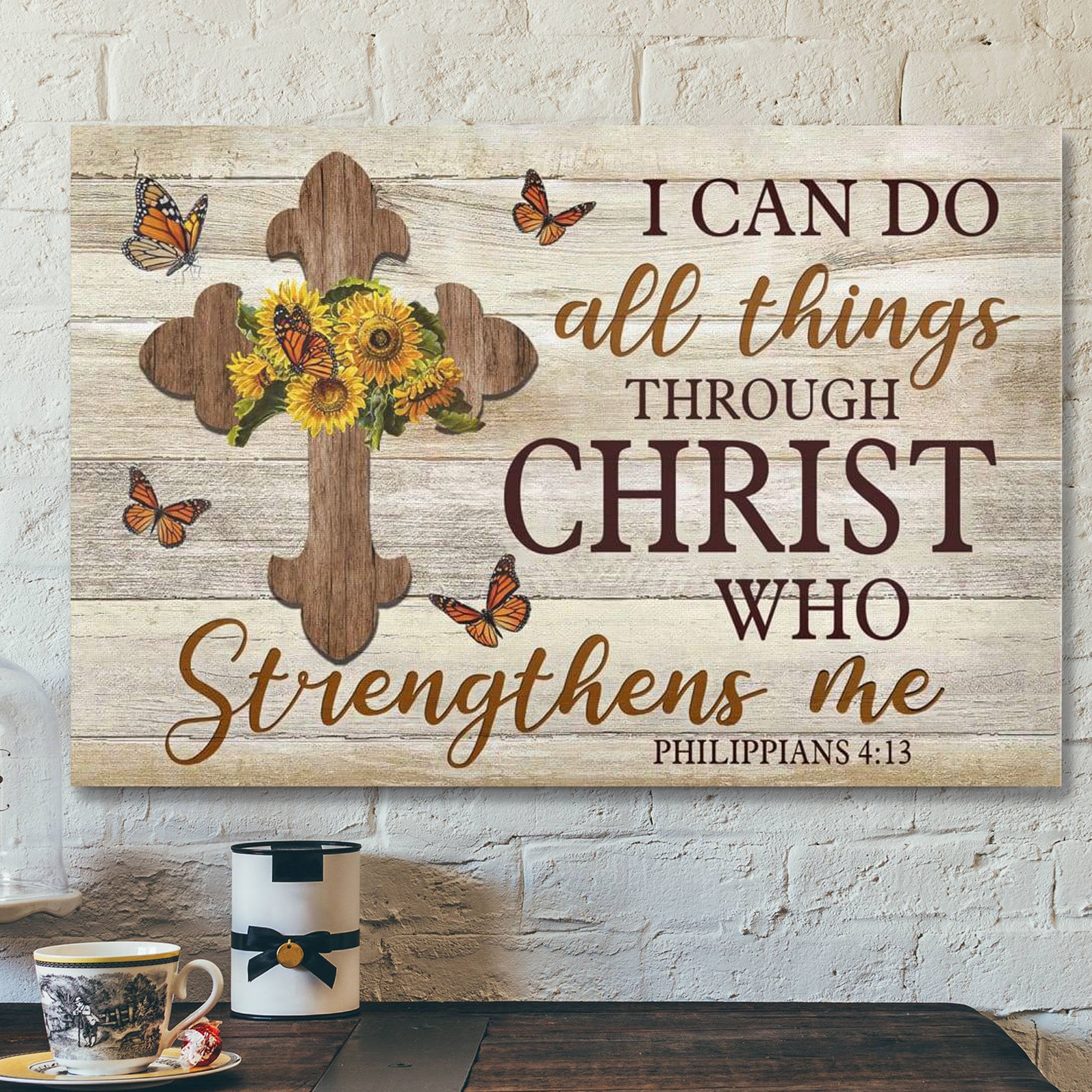 I Can Do All Things Through Christ Philippians 413 Canvas Wall Art