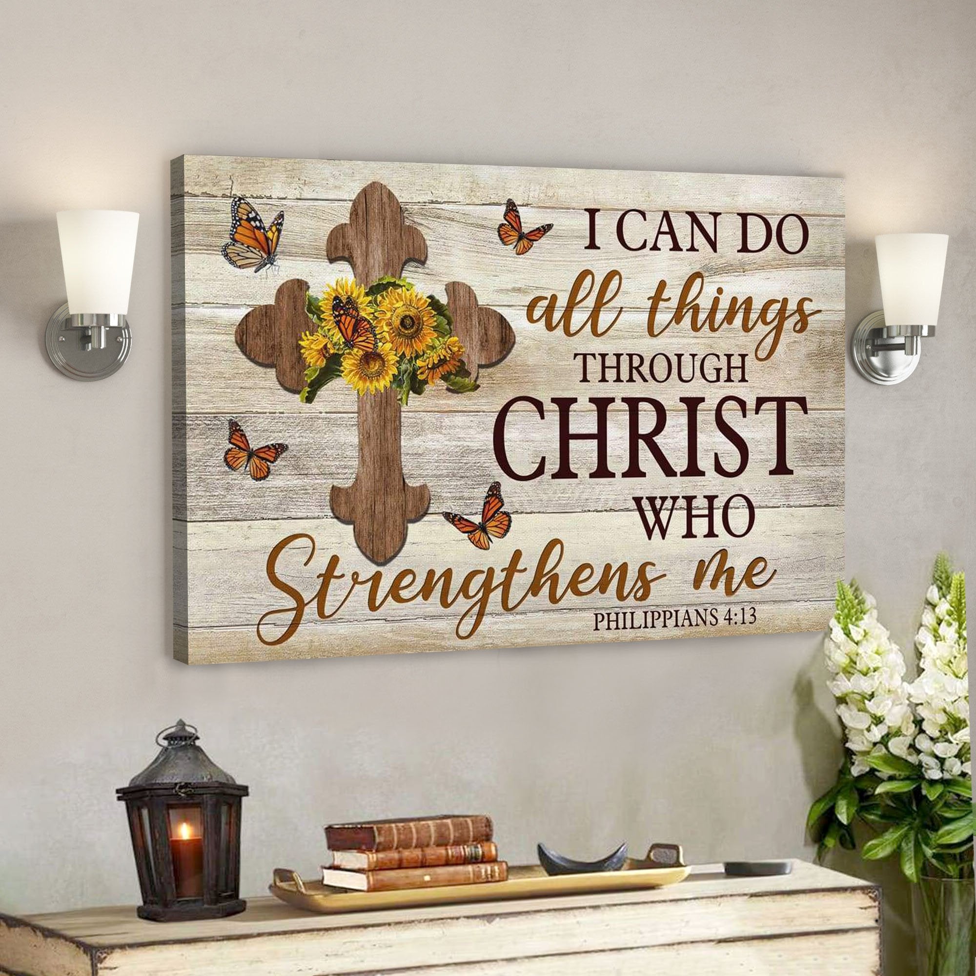 I Can Do All Things Through Christ Philippians 413 Canvas Wall Art