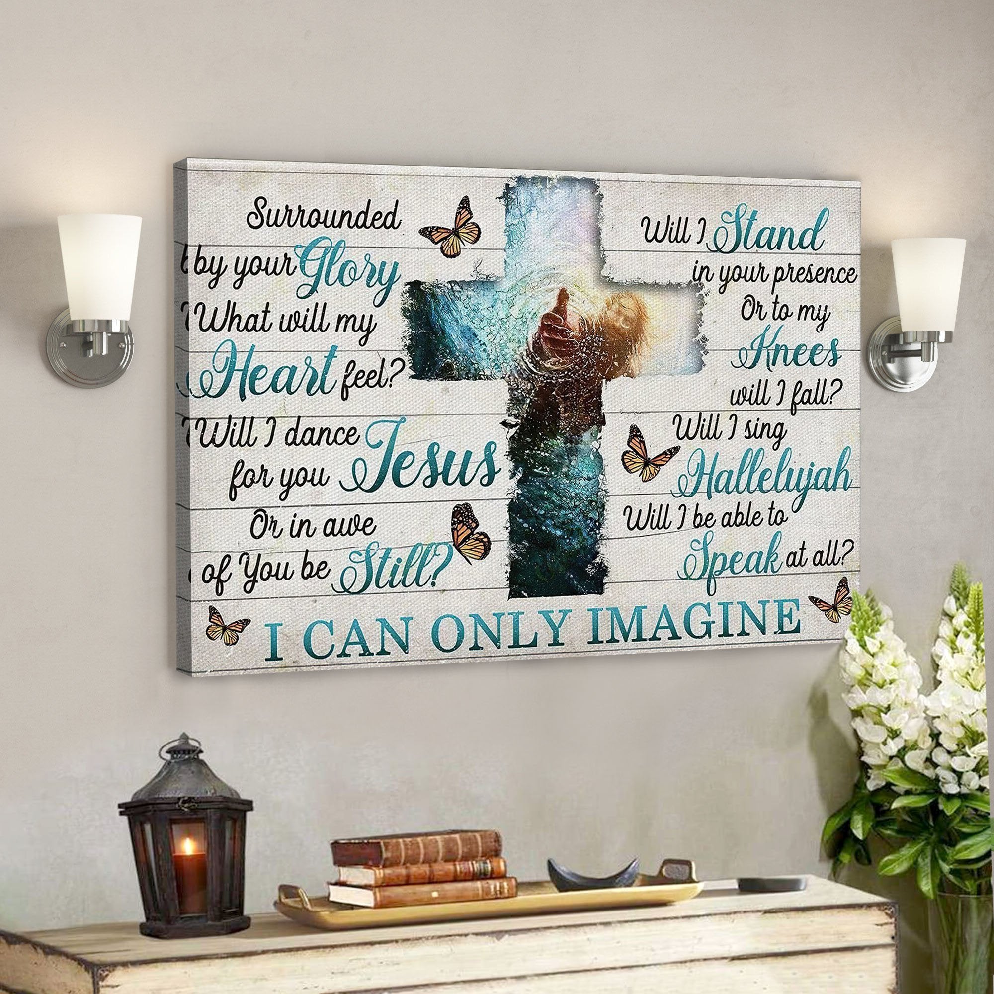 I Can Only Imagine – Jesus Canvas Wall Art – Jesus Landscape Canvas Print