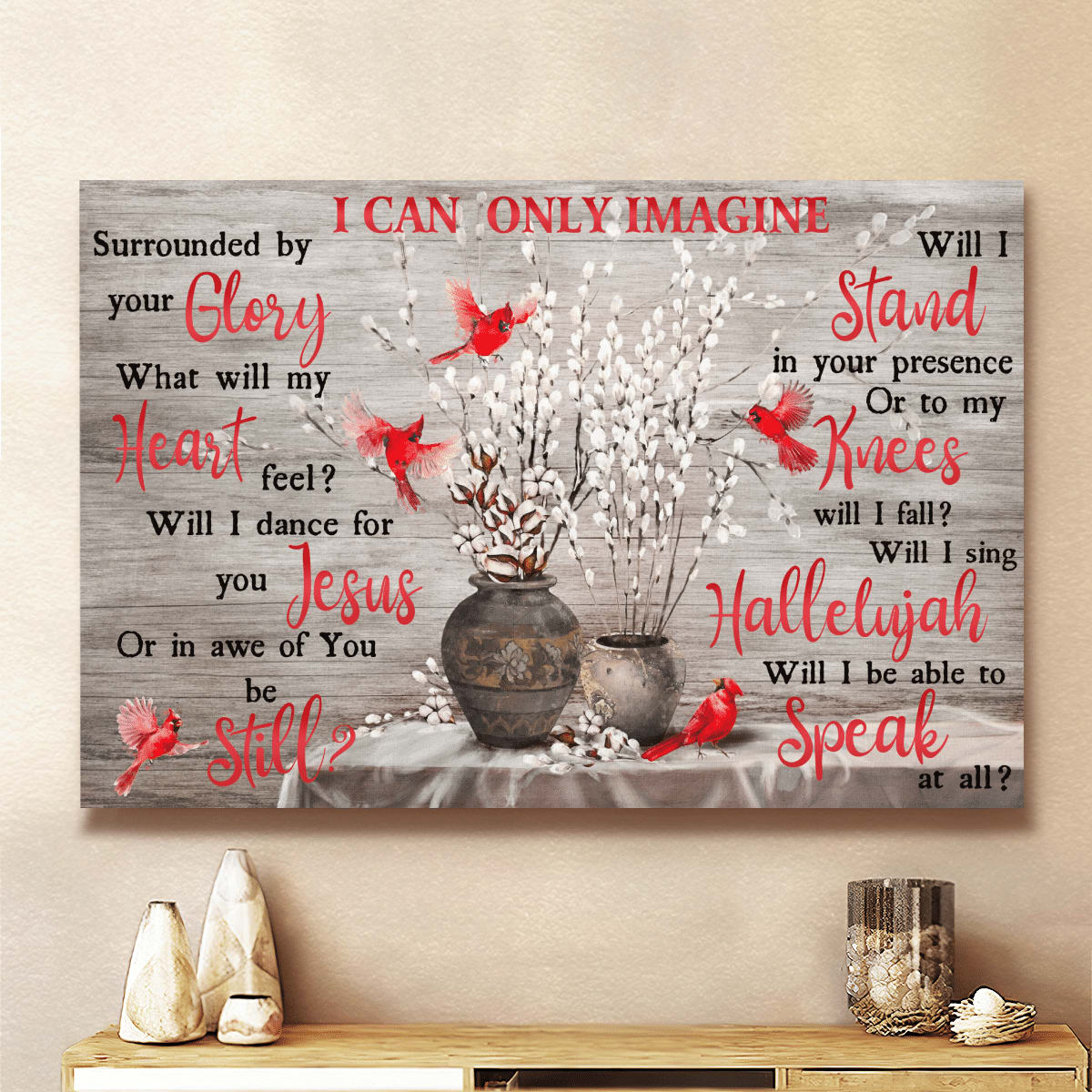 I Can Only Imagine Surrounded By Your Glory God Canvas, Christian Wall Art, Home Decor