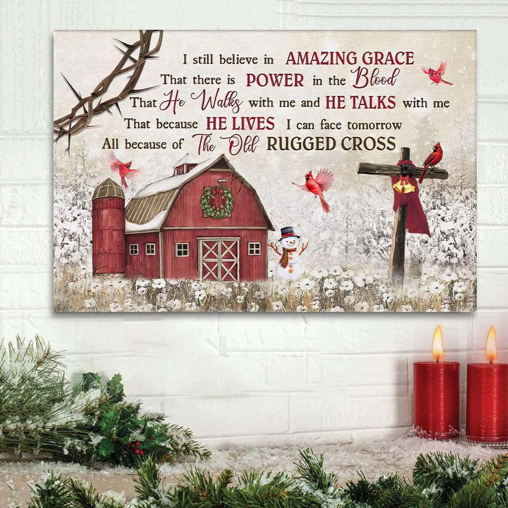 I Still Believe In Amazing Grace Christmas Wall Art Canvas Christian Gifts – Religious Posters