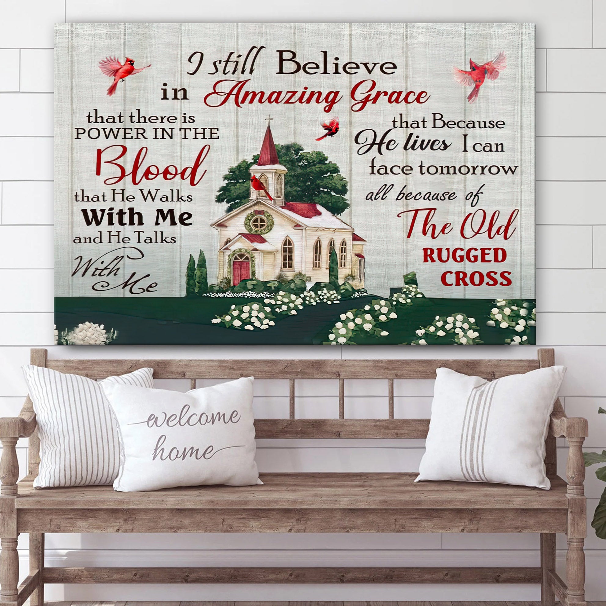 I Still Believe In Amazing Grace Wall Decorator – Hanging On Canvas #2