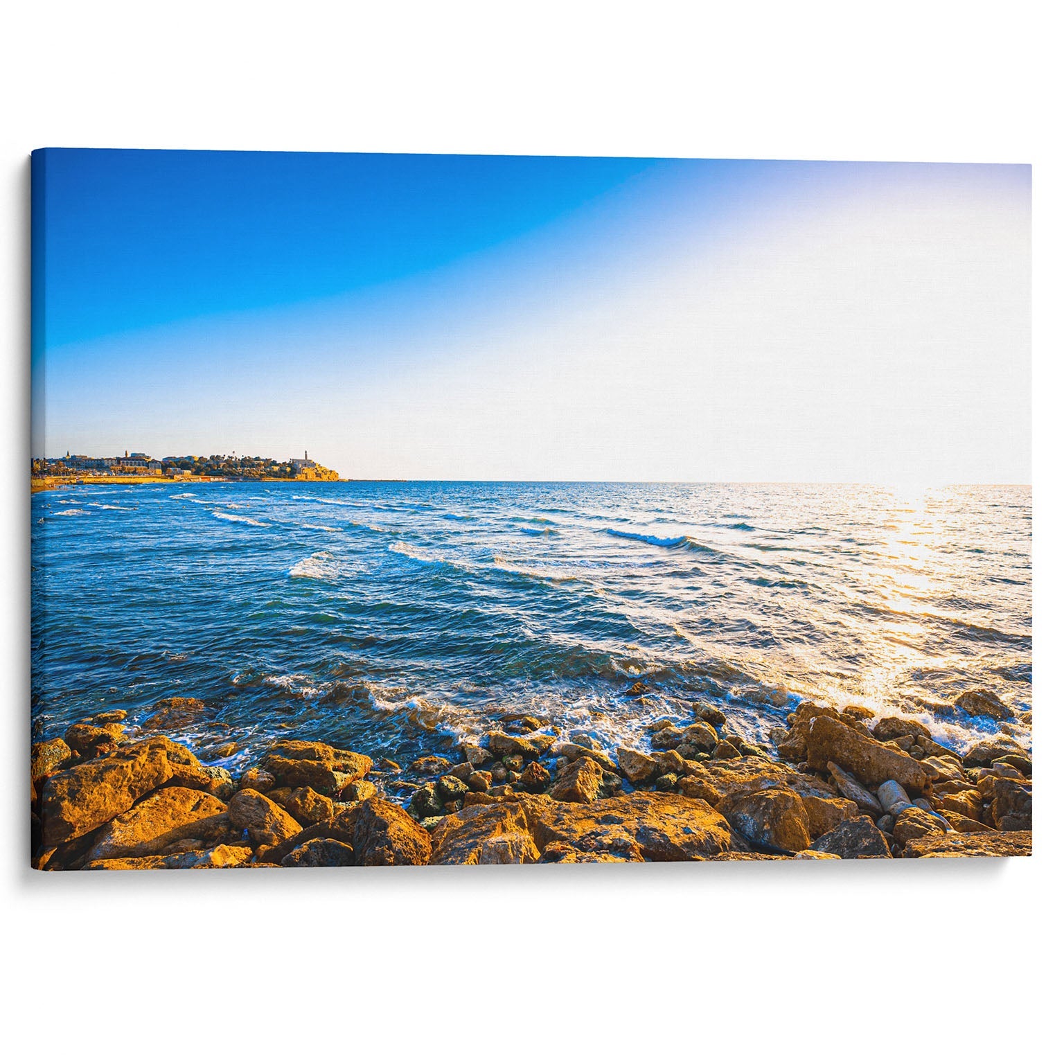 Jaffa Port Gateway To The Promised Land Canvas Wall Art – Large Wrapped Canvas Art