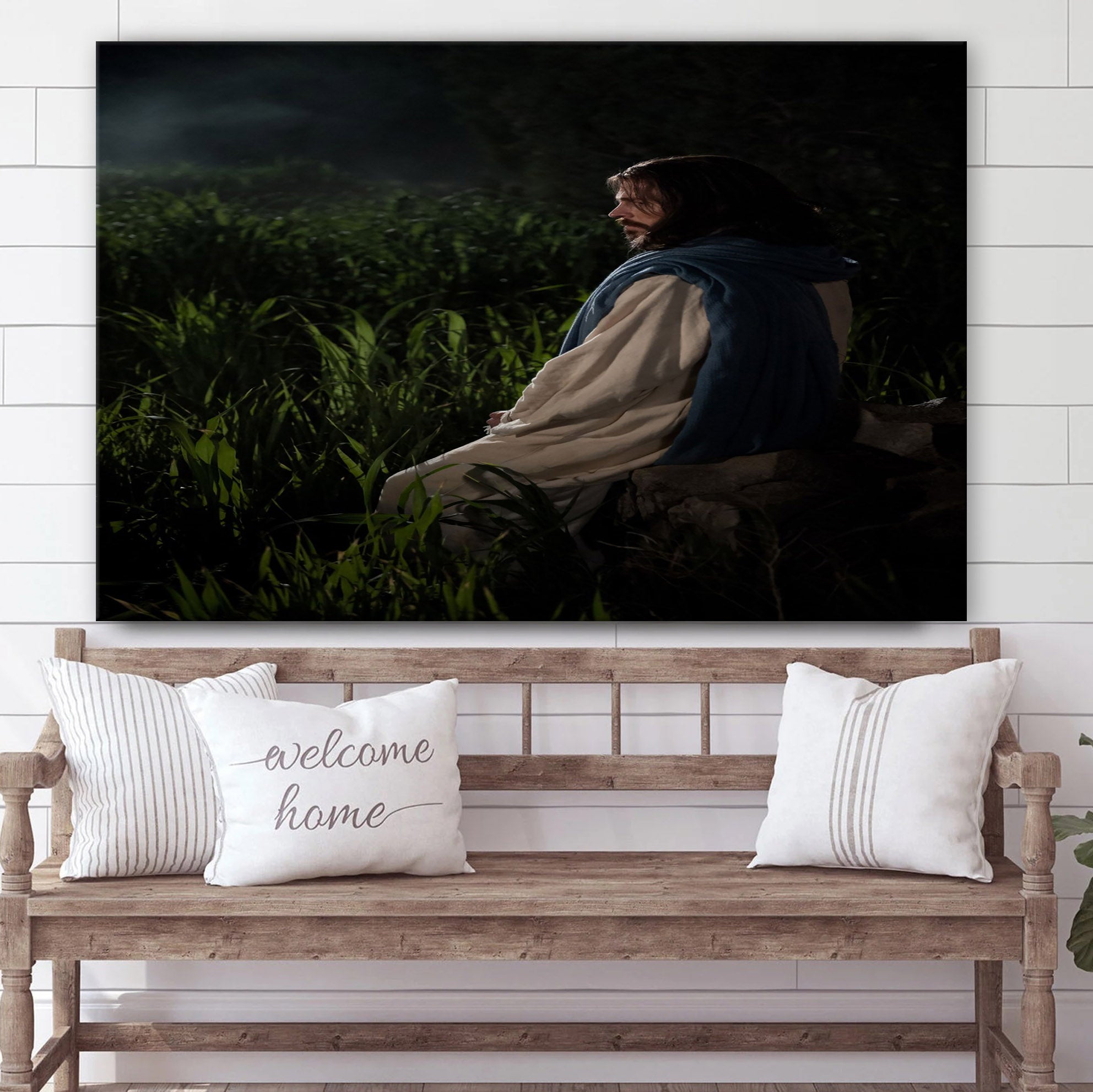 Jesus Agony In The Garden Gethsemane Canvas Pictures – Jesus Canvas Wall Art – Christian Canvas Paintings