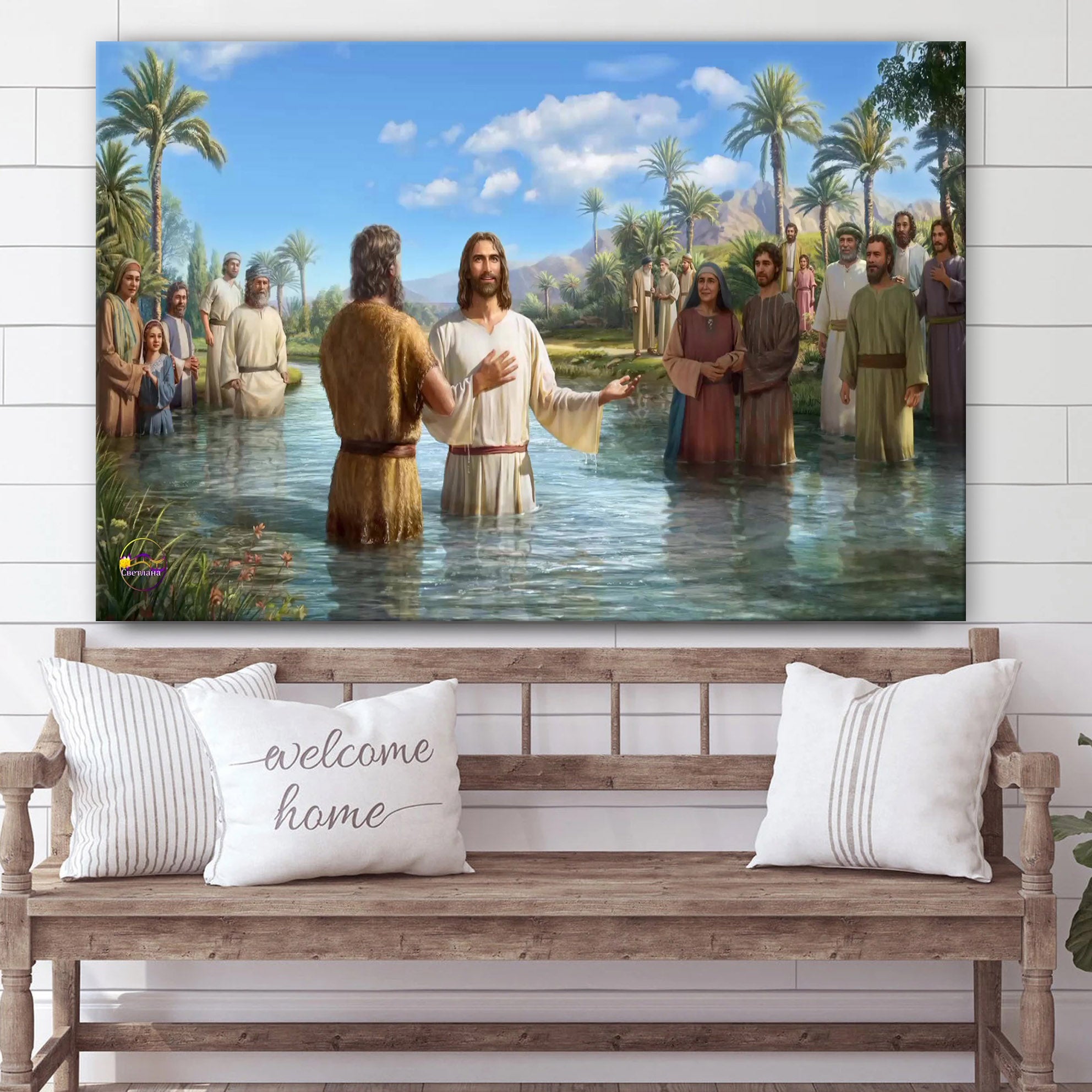 Jesus And His Disciples Canvas Pictures – Jesus Christ Canvas Art – Christian Wall Canvas