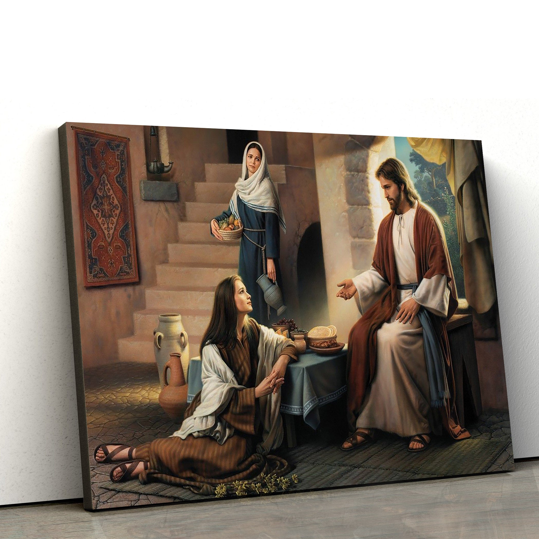 Jesus And Mary Canvas Pictures – Jesus Christ Canvas Art – Christian Wall Canvas