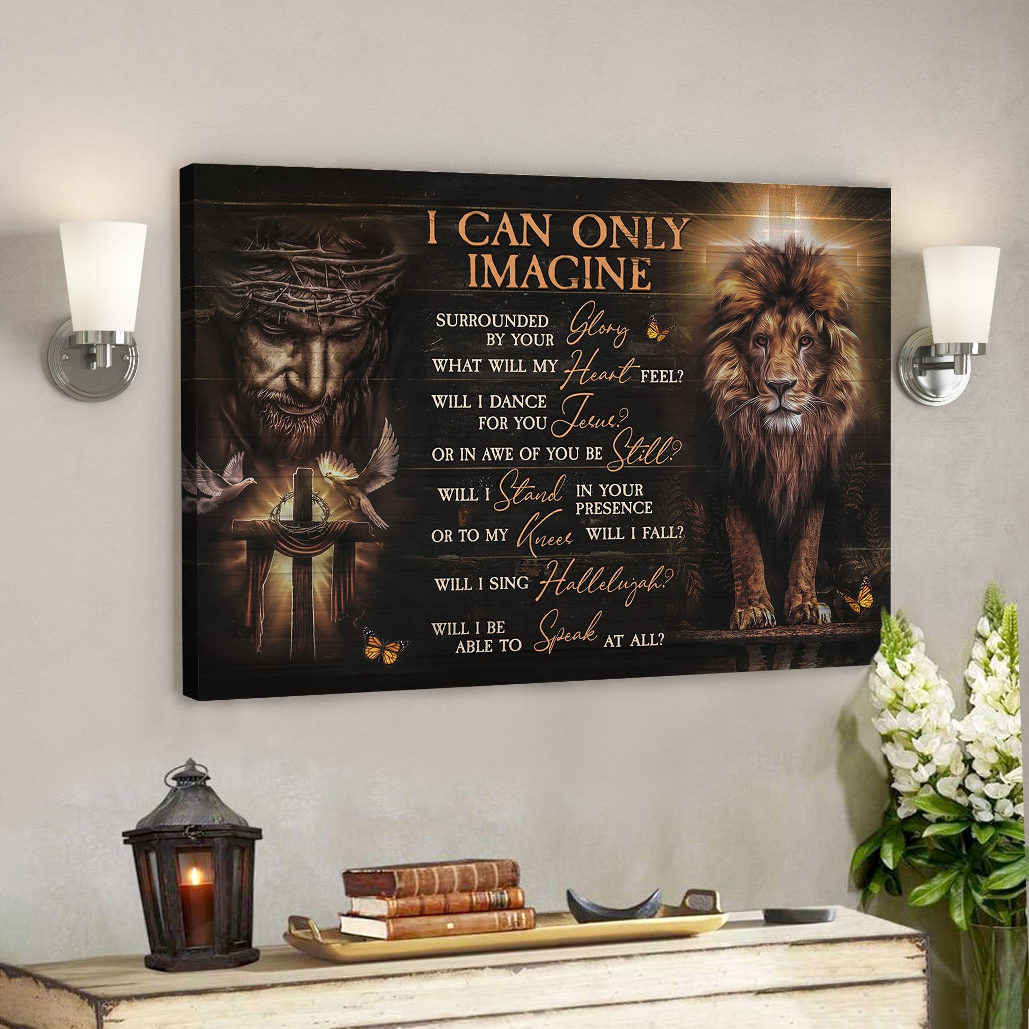 Jesus And The Lion Of Judah Wall Art – I Can Only Imagine Canvas Prints