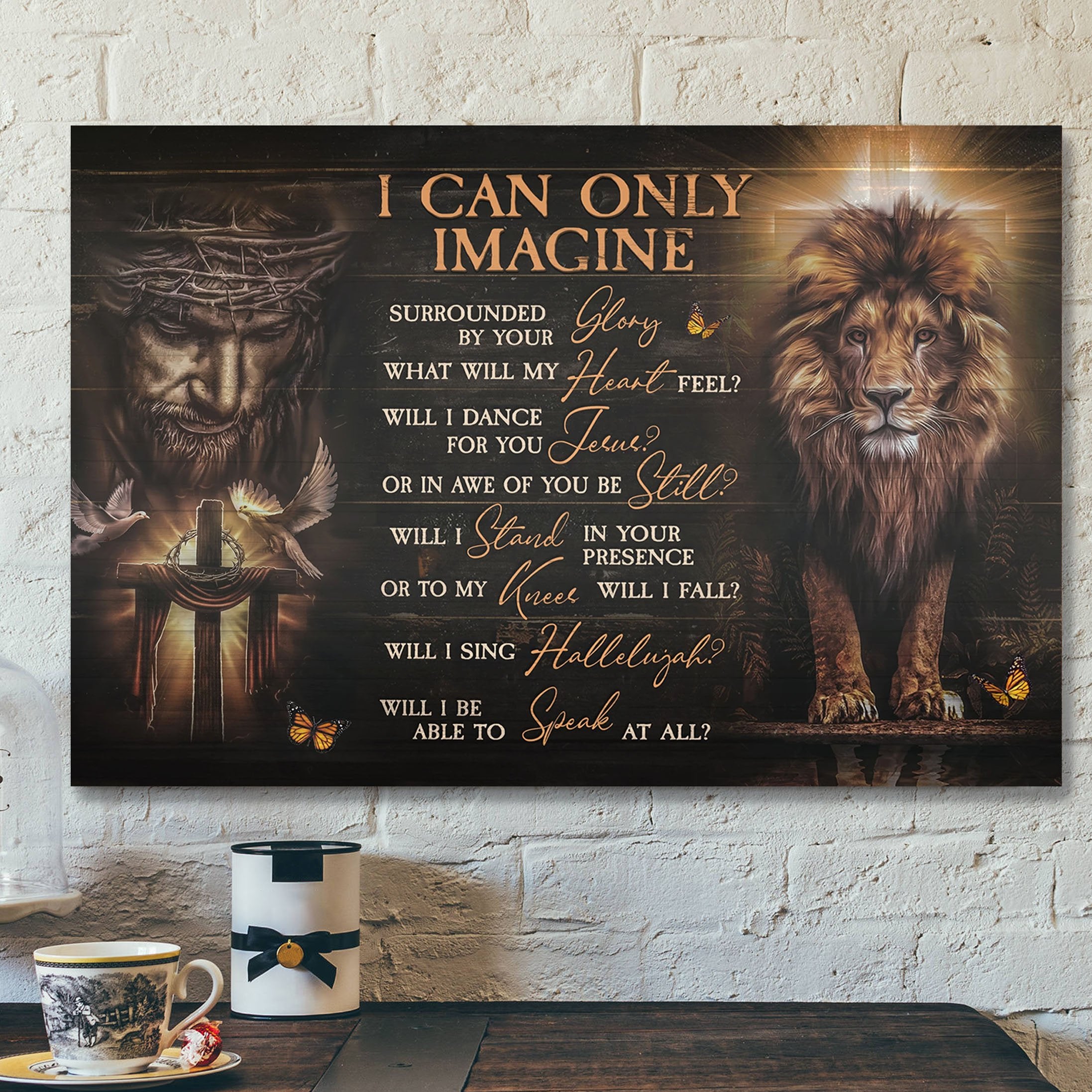 Jesus And The Lion Of Judah Wall Art – I Can Only Imagine Canvas Prints