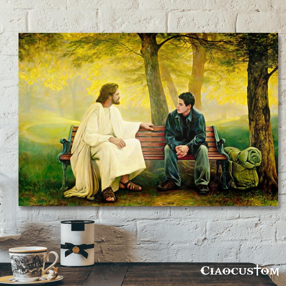 Jesus Canvas Art 18 – Jesus Poster – Jesus Canvas – Christian Gift – Jesus Canvas Painting