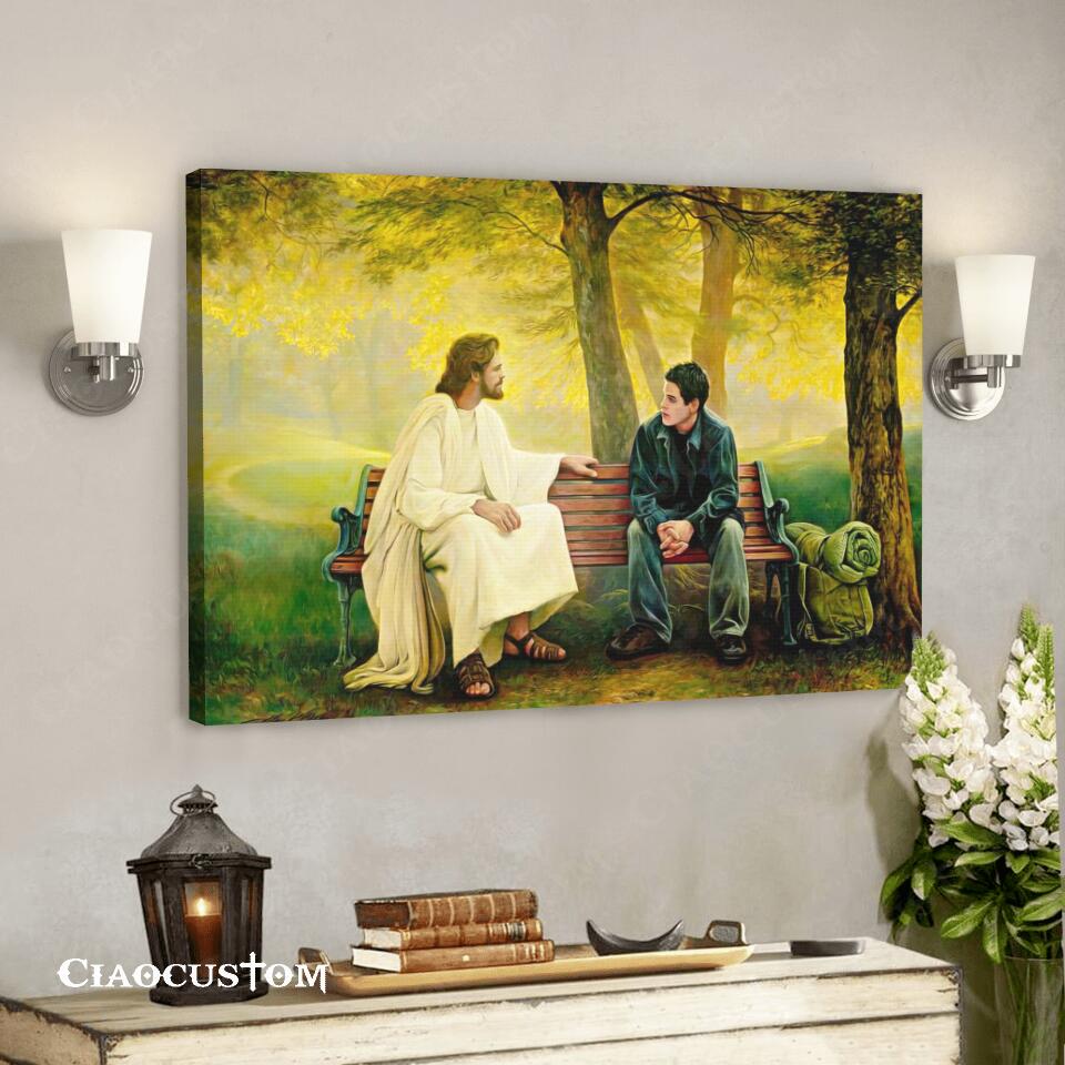 Jesus Canvas Art 18 – Jesus Poster – Jesus Canvas – Christian Gift – Jesus Canvas Painting