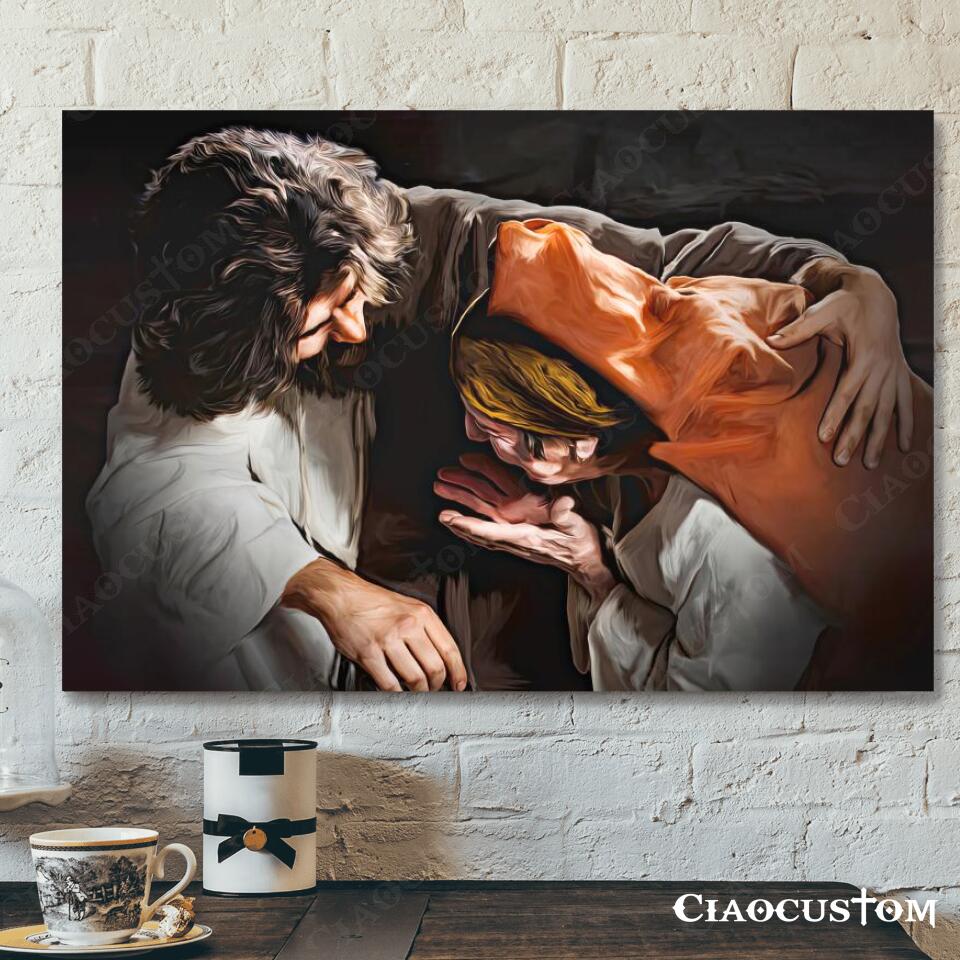 Jesus Canvas Art 21 – Jesus Poster – Jesus Canvas – Christian Gift – Jesus Canvas Painting