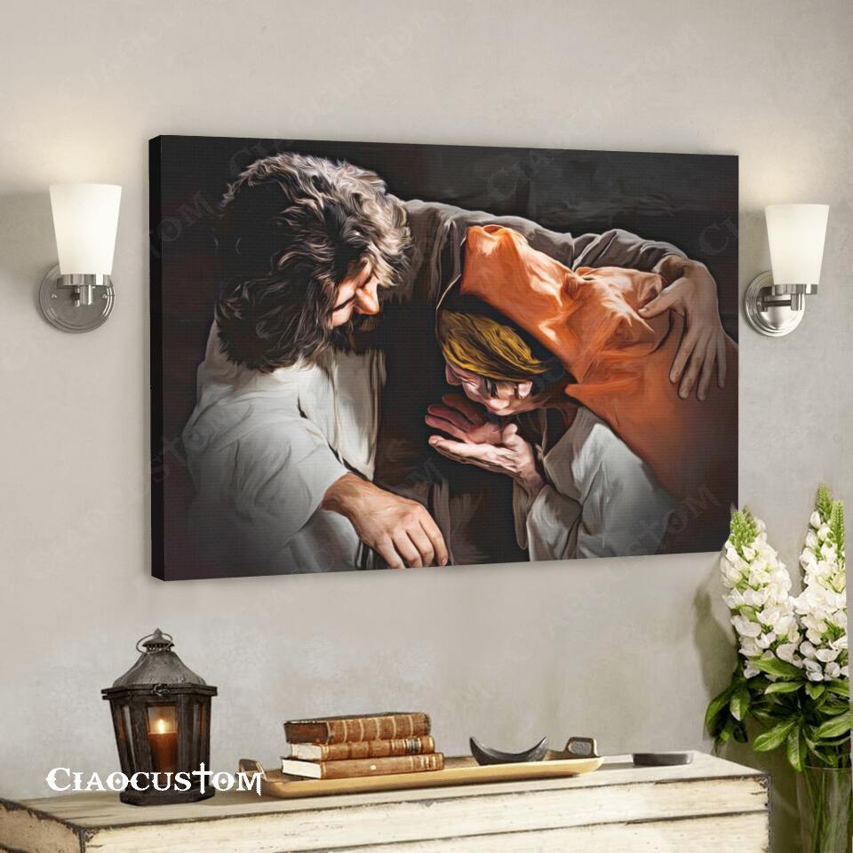 Jesus Canvas Art 21 – Jesus Poster – Jesus Canvas – Christian Gift – Jesus Canvas Painting