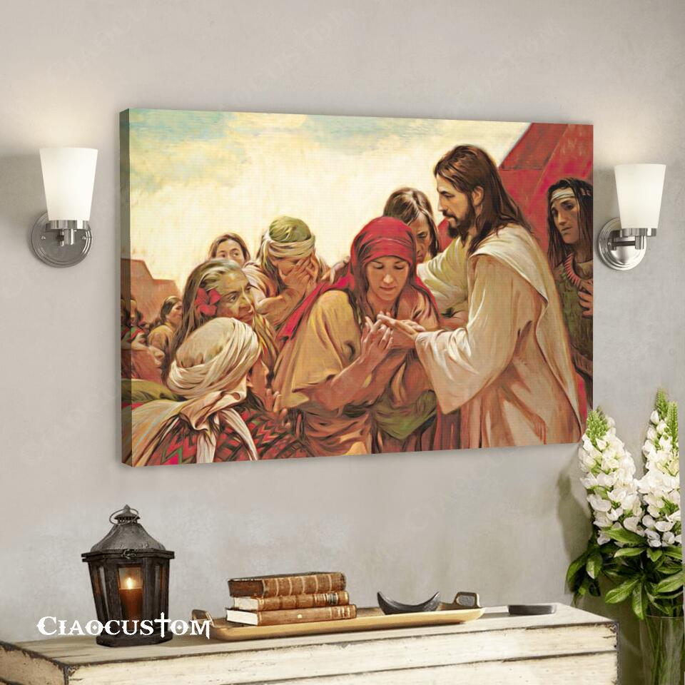 Jesus Canvas Art 33 – Jesus Poster – Jesus Canvas – Christian Gift – Jesus Canvas Painting