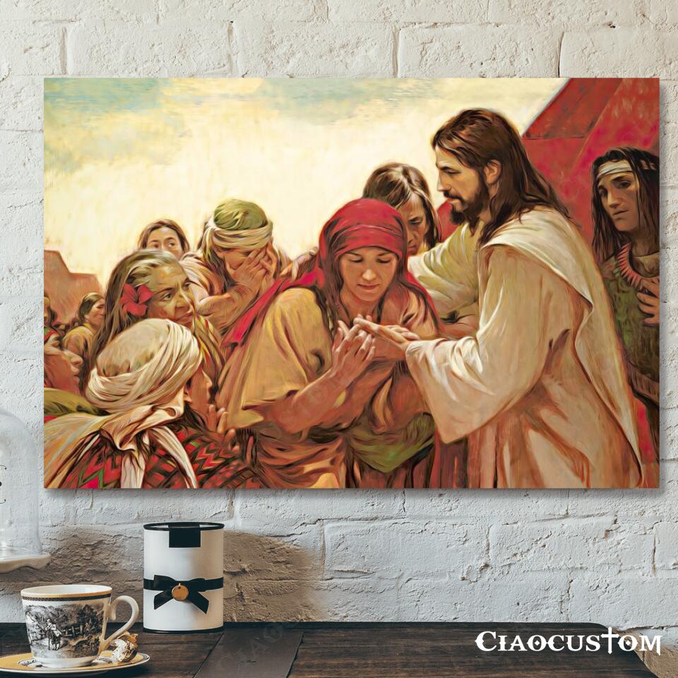 Jesus Canvas Art 33 – Jesus Poster – Jesus Canvas – Christian Gift – Jesus Canvas Painting