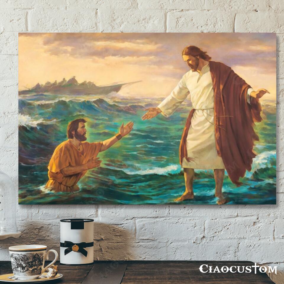 Jesus Canvas Art 37 – Jesus Poster – Jesus Canvas – Christian Gift – Jesus Canvas Painting