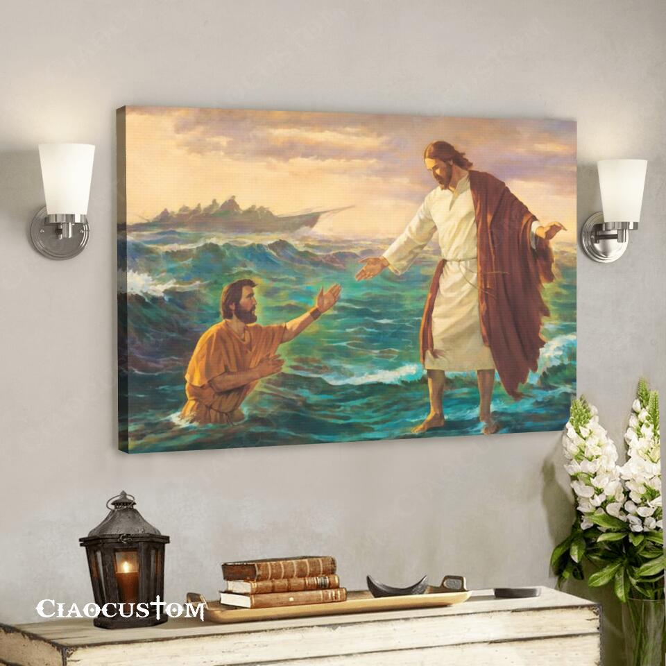 Jesus Canvas Art 37 – Jesus Poster – Jesus Canvas – Christian Gift – Jesus Canvas Painting