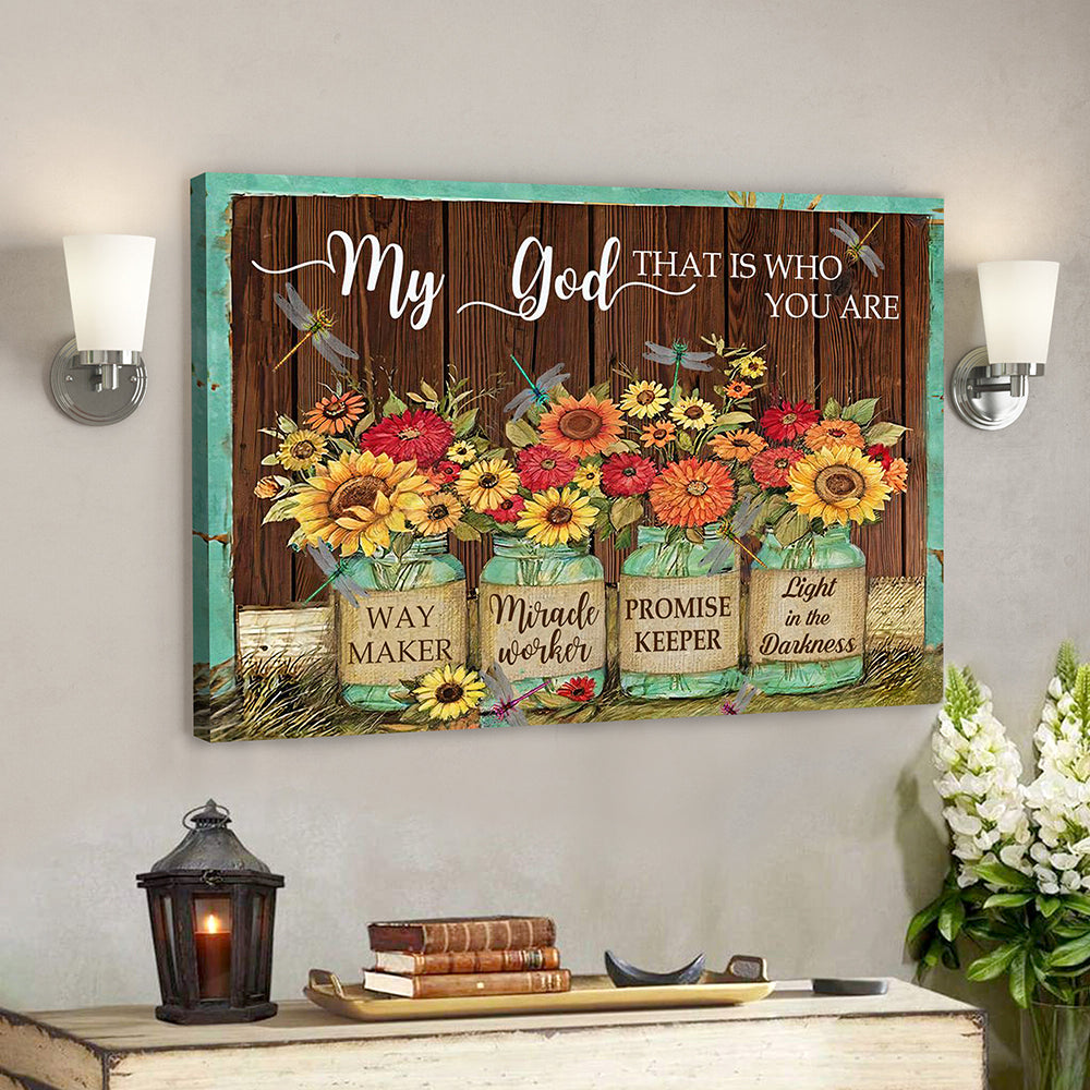 Jesus Canvas Art – Bible Canvas – Christian Canvas Wall Art – Dragonfly And Flower Canvans Poster