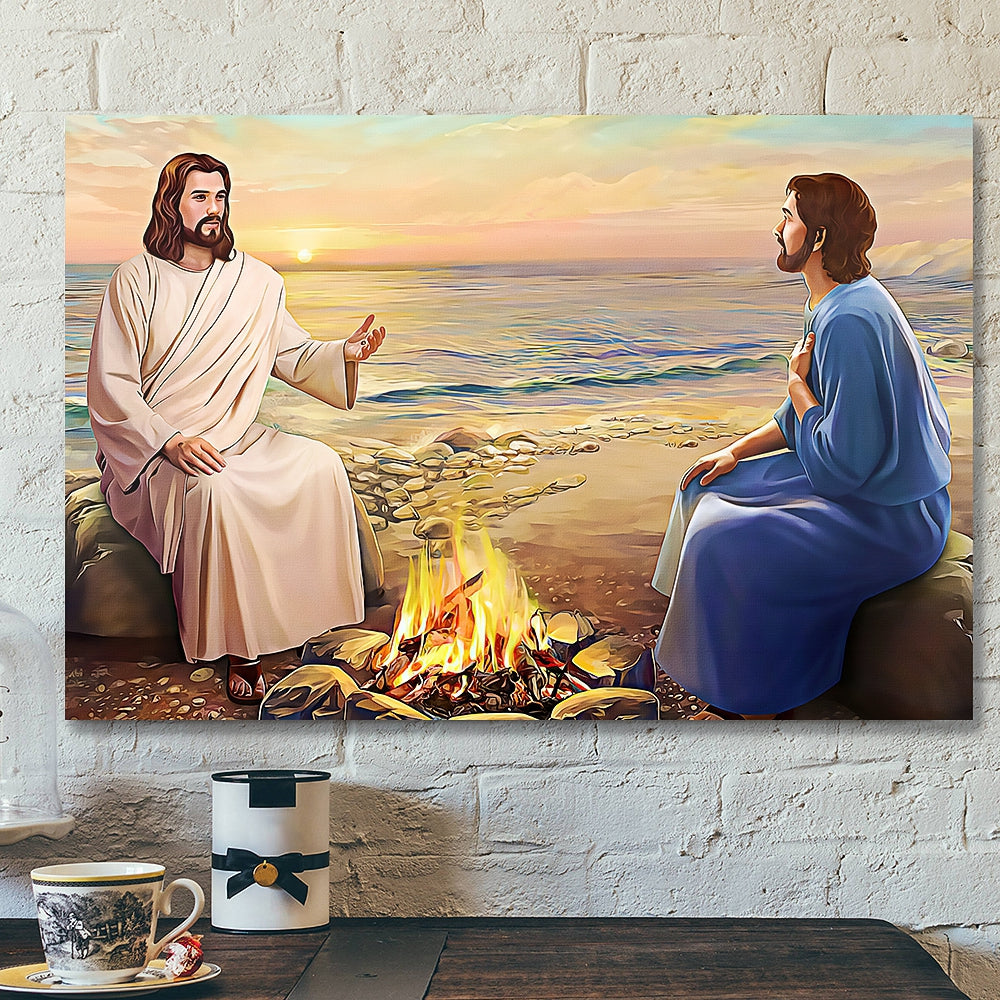 Jesus Canvas Painting 13 – Jesus Canvas Art – Bible Verse Canvas Wall Art – Scripture Canvas