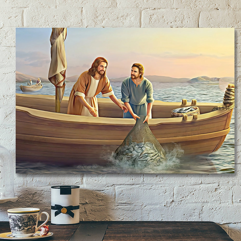 Jesus Canvas Painting – Jesus Canvas Art – Bible Verse Canvas Wall Art – Scripture Canvas