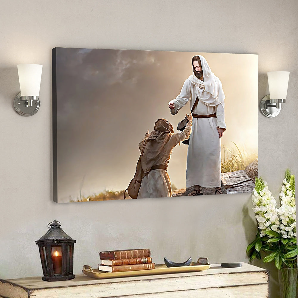 Jesus Canvas Wall Art 41 – Jesus Canvas Painting – Jesus Christ Poster – Jesus Poster – Bible Verse Canvas Wall Art – Scripture Canvas